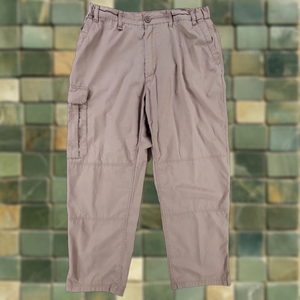 Vintage Craghoppers Cargo Pants Gray Elastic Waist Mens 36 Inseam 28 Actual 34-36 x 28 Tan Gray Mens Cargo Pants Size US 36 / EU 52 - 1 Thumbnail