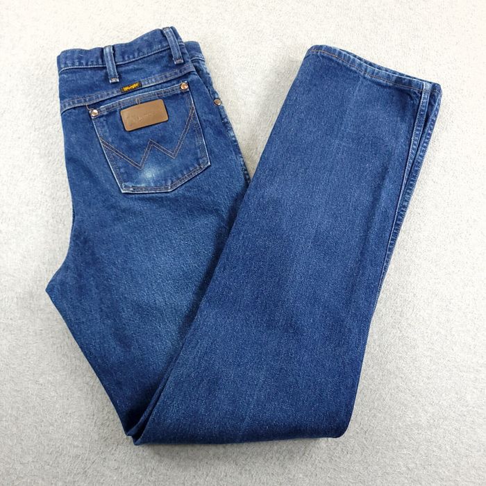 Wrangler Wrangler Mens Jeans 34X36 Blue Medium Wash Cowboy Cut Western ...