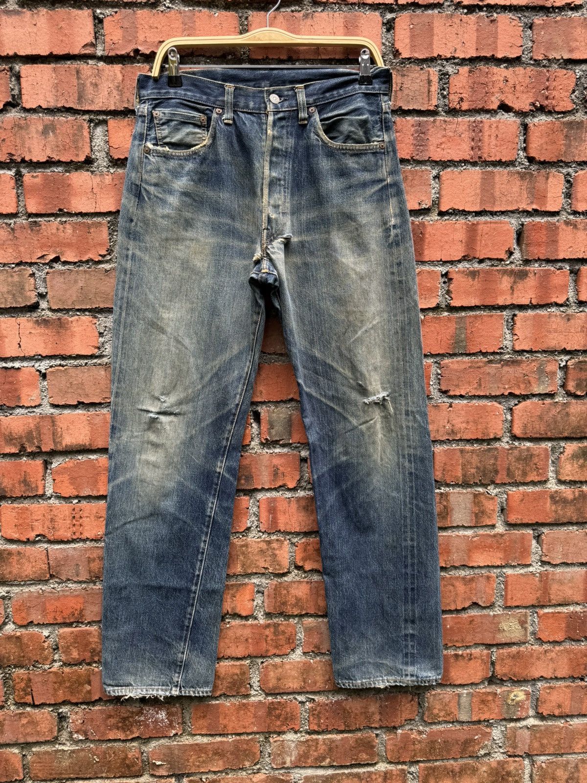 Levi's Vintage Clothing W32x32.5 vintage levi’s 501xx redline distressed Size US 32 / EU 48 - 1 Thumbnail