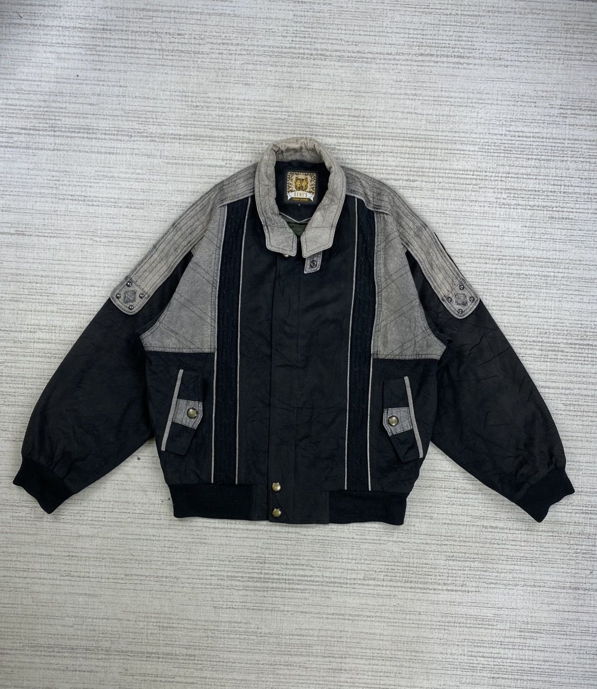 Gents Vintage 90s Gents Switching Blouson Zipper Jacket Size US L / EU 52-54 / 3 - 1 Thumbnail