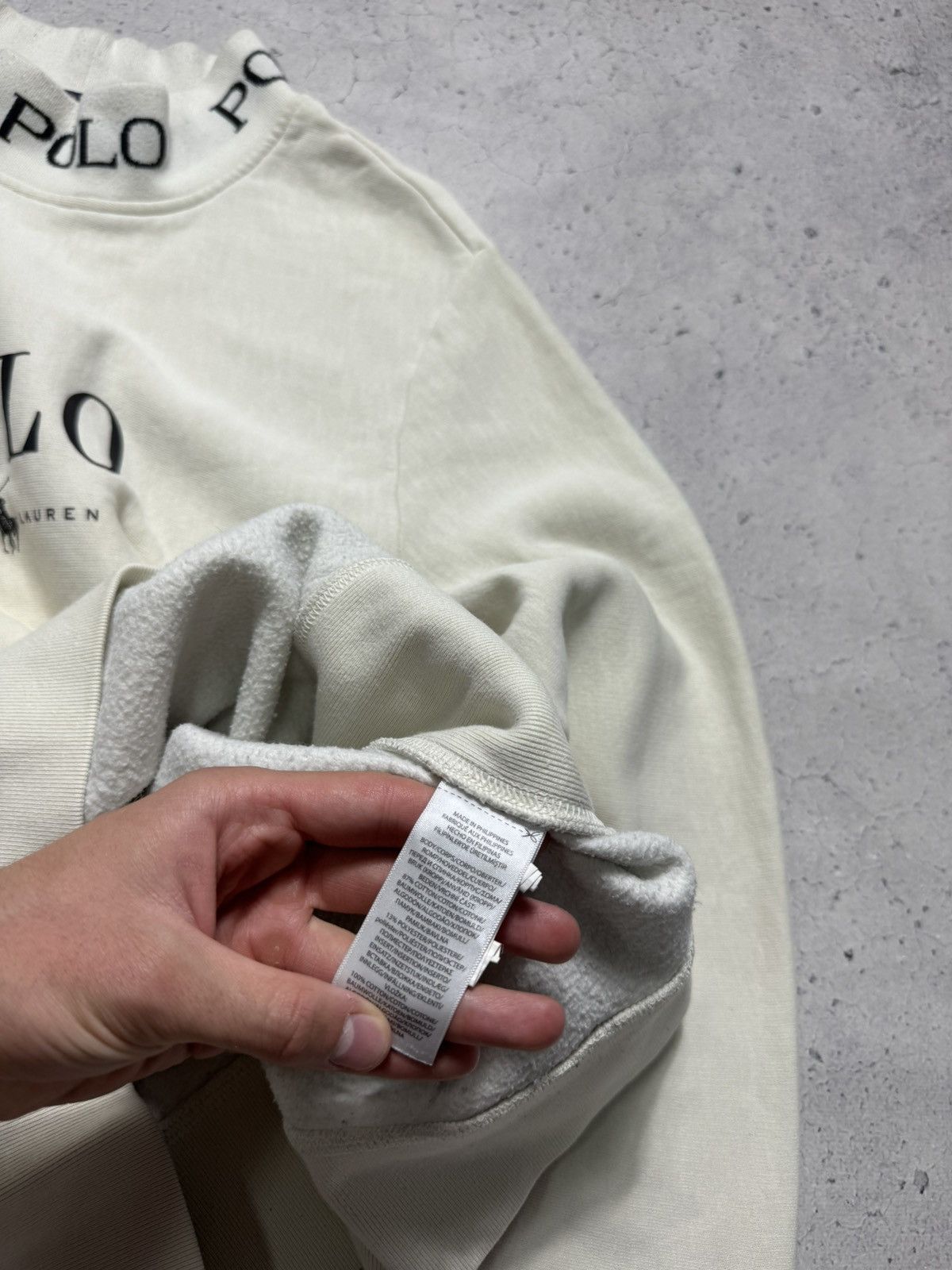 Polo Ralph Lauren Polo Ralph Lauren Beige Sweatshirt Big Logo Y2K PRL Size US M / EU 48-50 / 2 - 6 Thumbnail