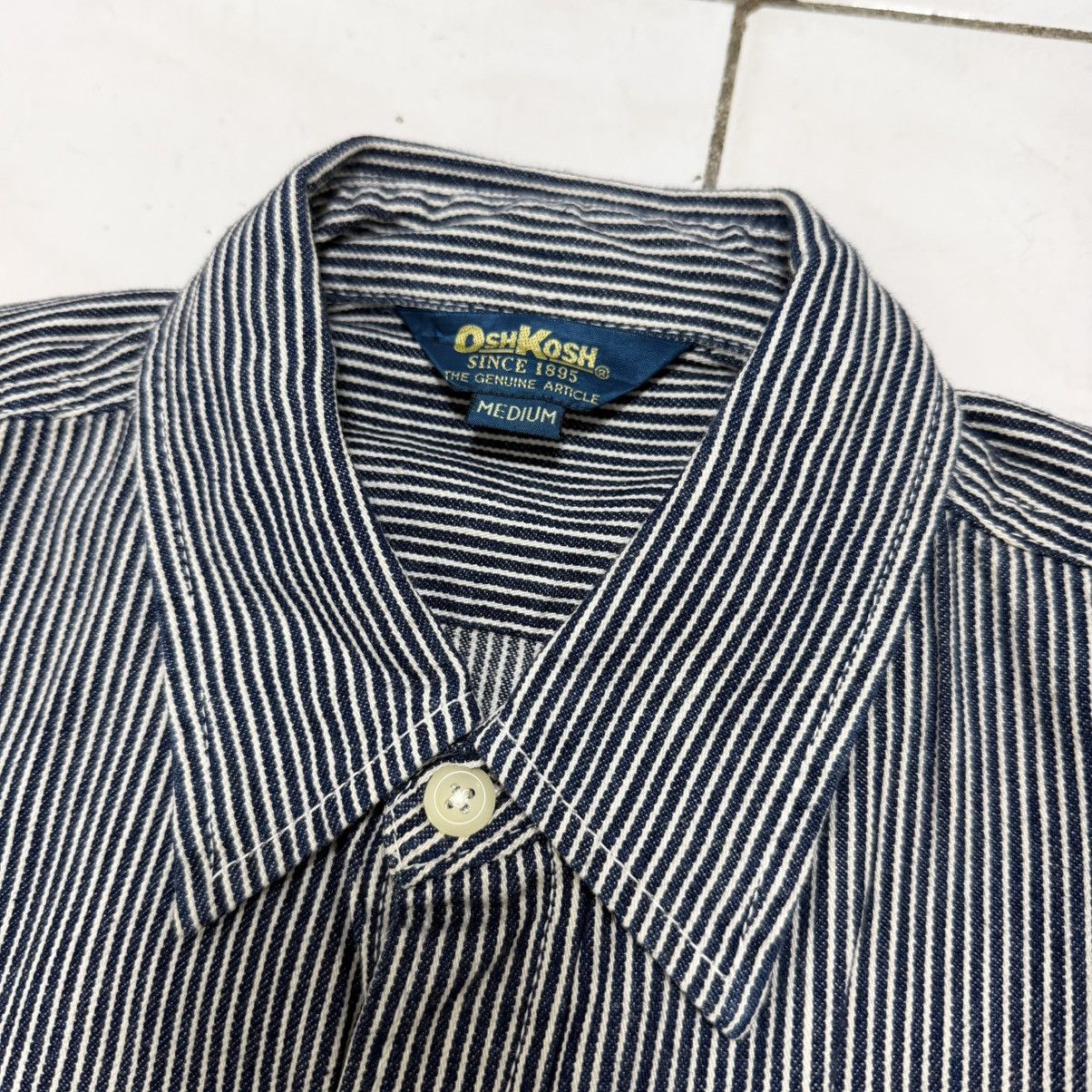 Oshkosh Vintage Oshkosh Hickory Shirt Size Medium Size US M / EU 48-50 / 2 - 5 Thumbnail