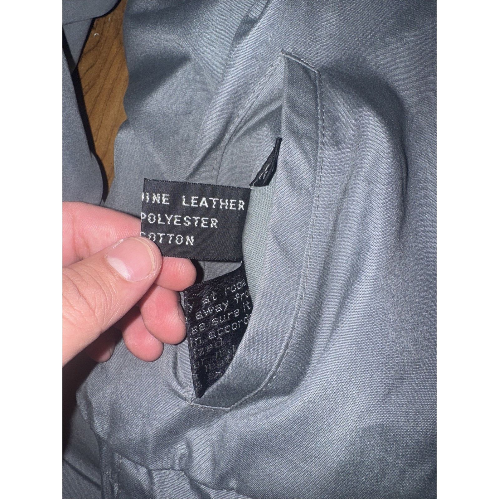 Vintage Marsee Genuine Leather Reversible Biker Jacket Gray 42 M Size US M / EU 48-50 / 2 - 7 Thumbnail