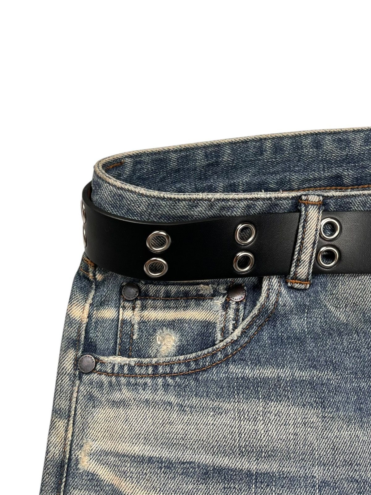 Japanese Brand Stunning Lure Buckel Back Selvedge Denim Button Fly Size US 30 / EU 46 - 4 Thumbnail