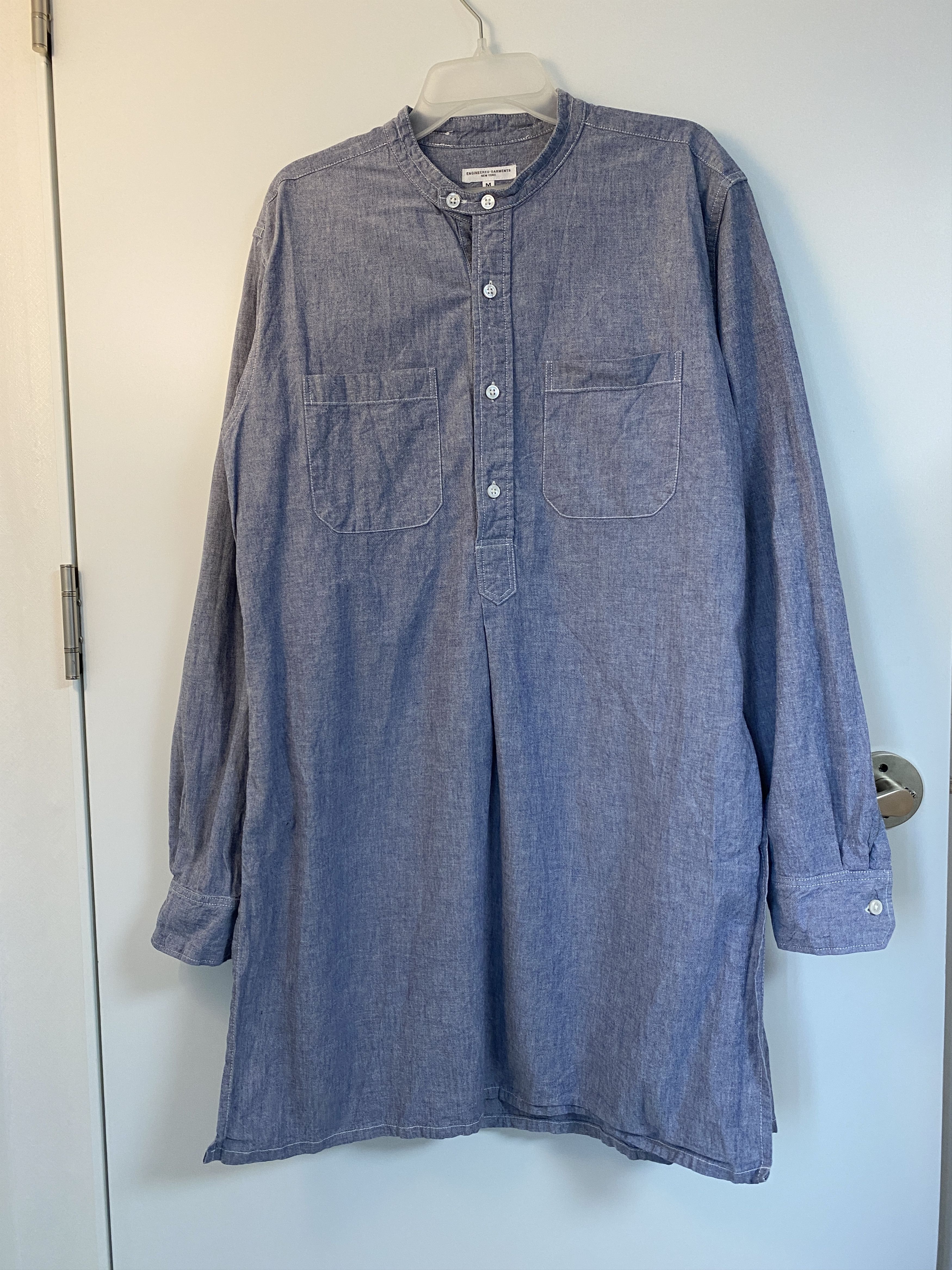 Engineered Garments banded collar long shirt Size US M / EU 48-50 / 2 - 2 Thumbnail