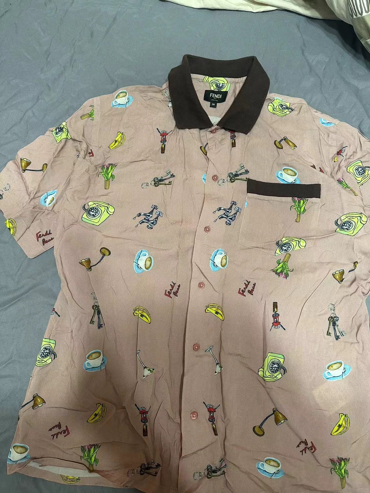 Fendi Fendi Authentic Shirt Size US M / EU 48-50 / 2 - 1 Thumbnail