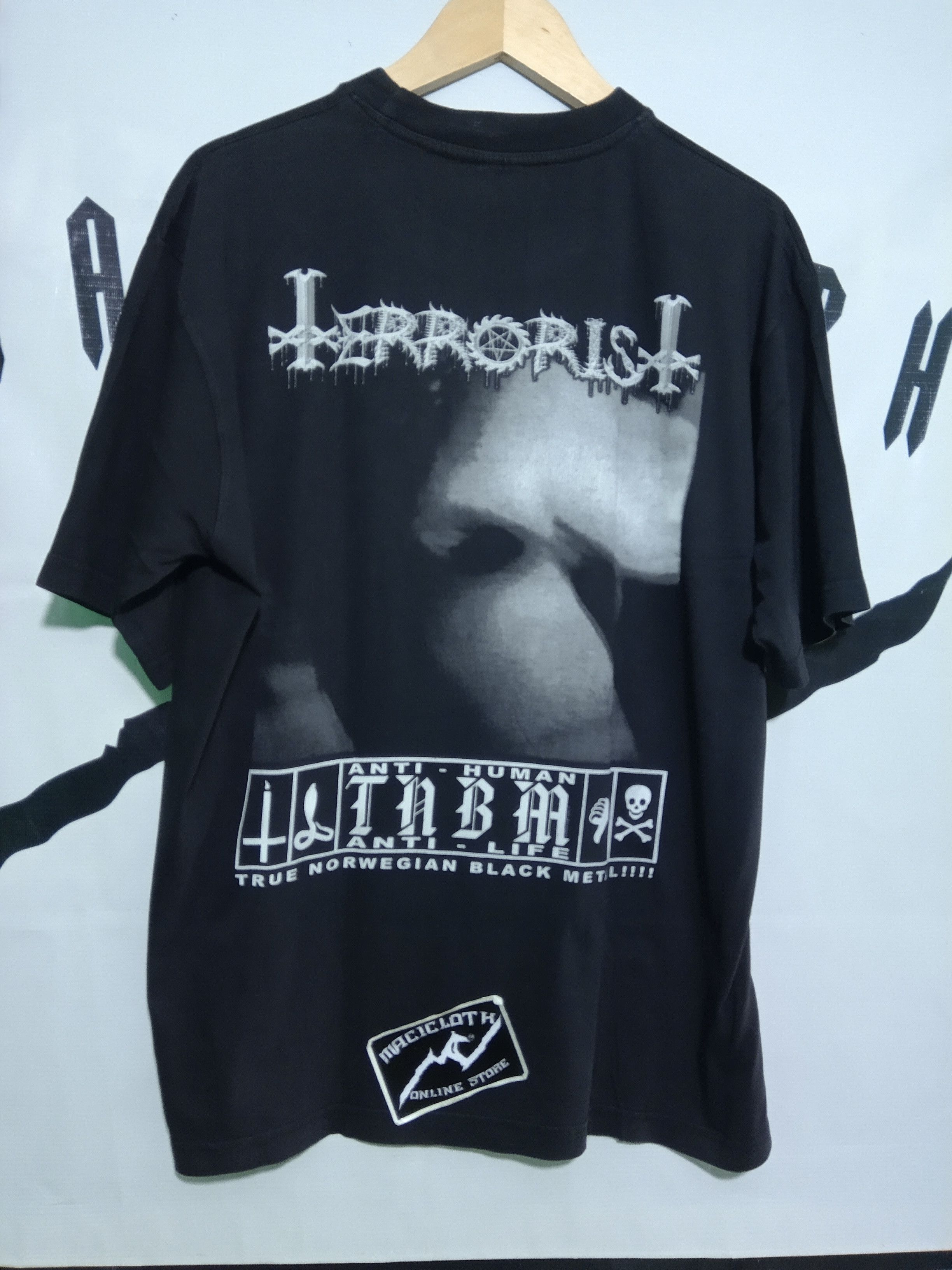 Band Tees × Vintage NATTEFROST terrorist Size US XL / EU 56 / 4 - 3 Thumbnail