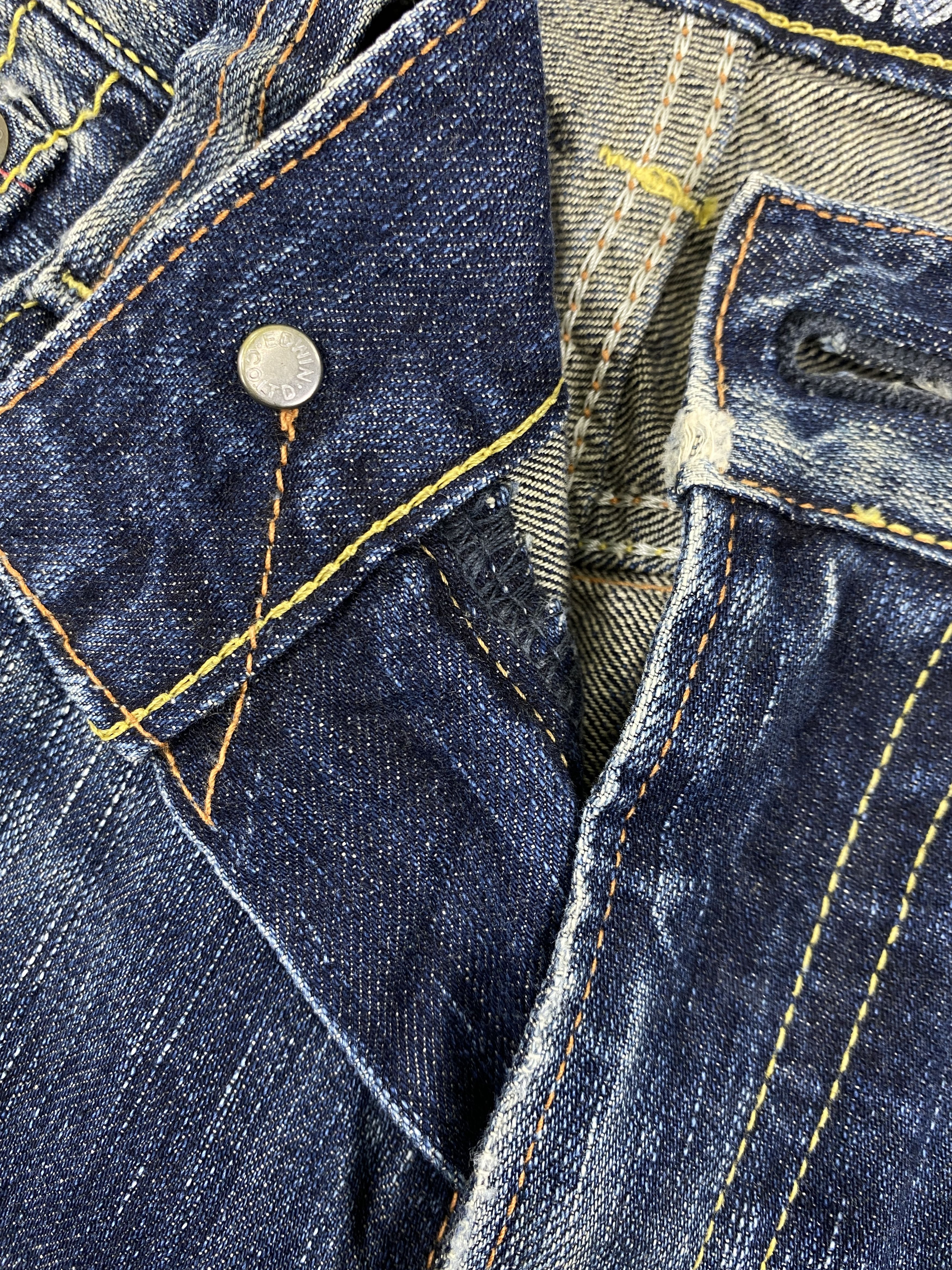 Hysteric Glamour Distressed Vintage Edwin Flare Jeans 33x32 Denim- JN3585 Size US 33 - 8 Thumbnail