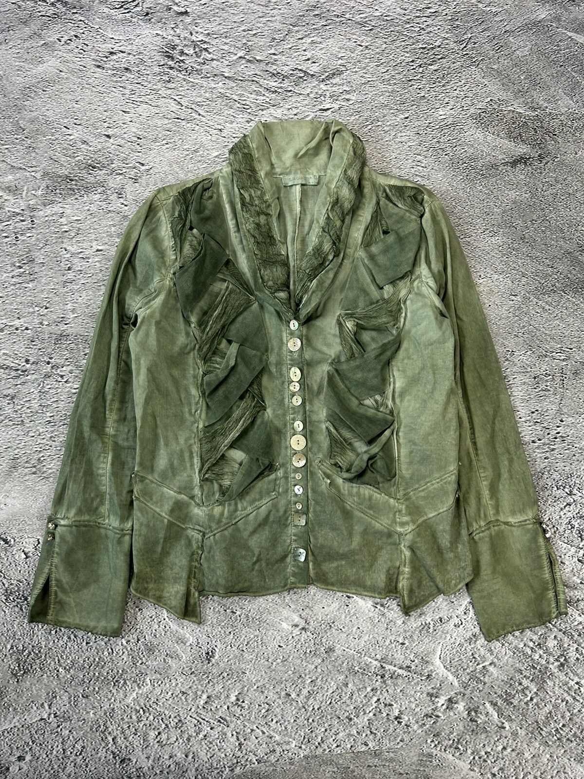 Elisa Cavaletti Elisa Cavaletti vintage Blouse shirt avant garde green Size M / US 6-8 / IT 42-44 - 1 Thumbnail