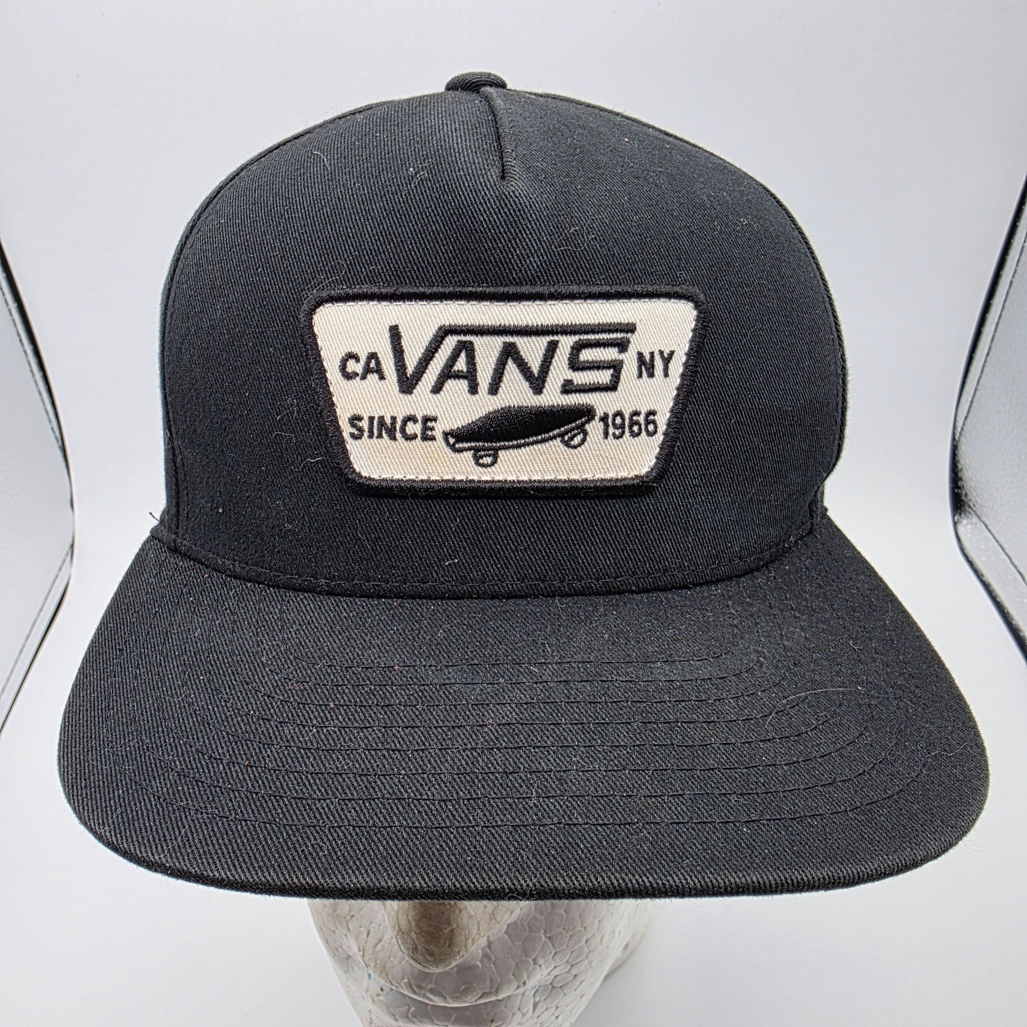 Vans Vans Full Patch Snapback Black Hat Skateboarding Casual Walk Size ONE SIZE - 1 Thumbnail