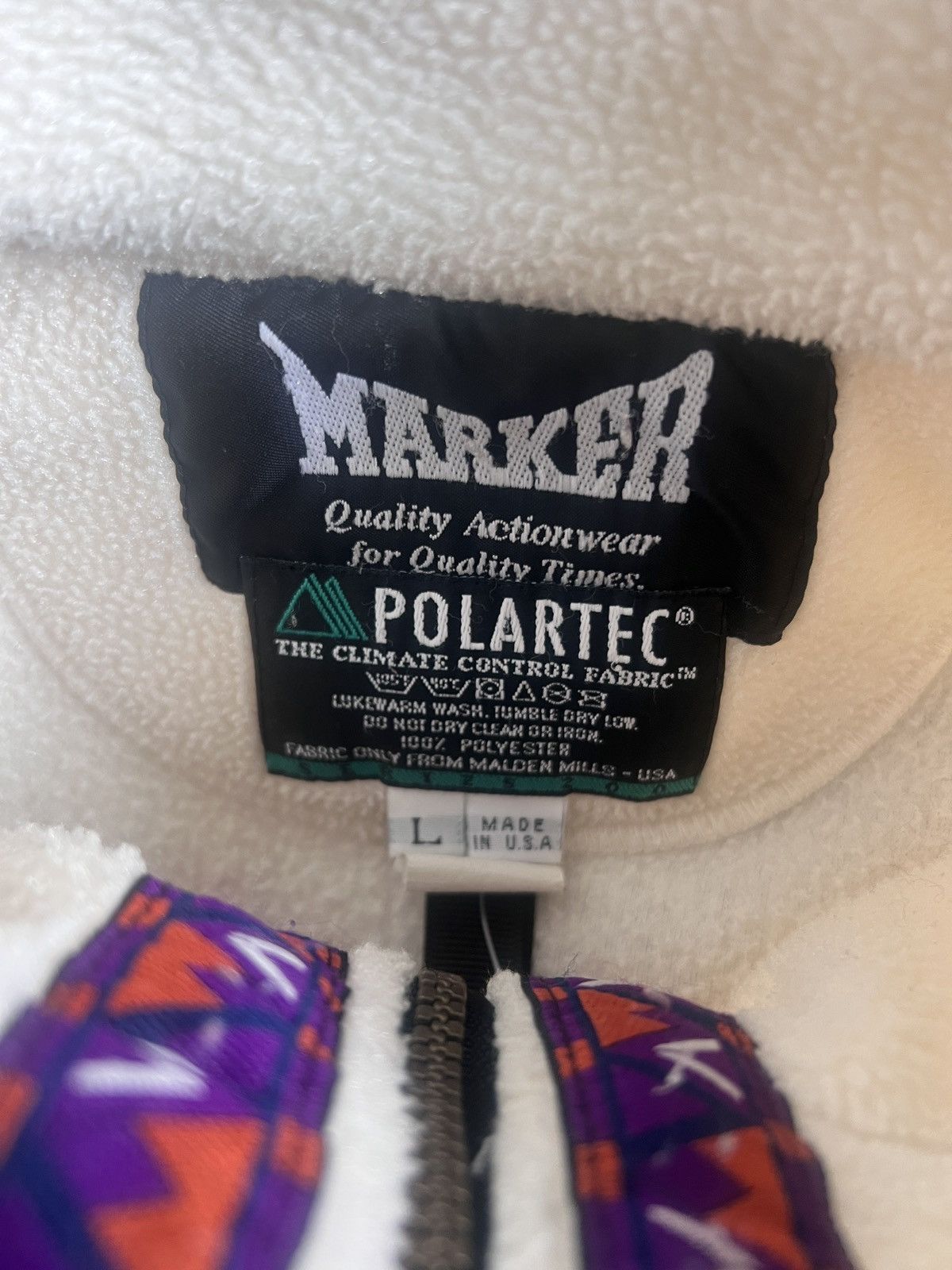 Other Vintage 90s Marker Fleece Polartec Sweatshirt Made USA Ski Size US L / EU 52-54 / 3 - 5 Thumbnail
