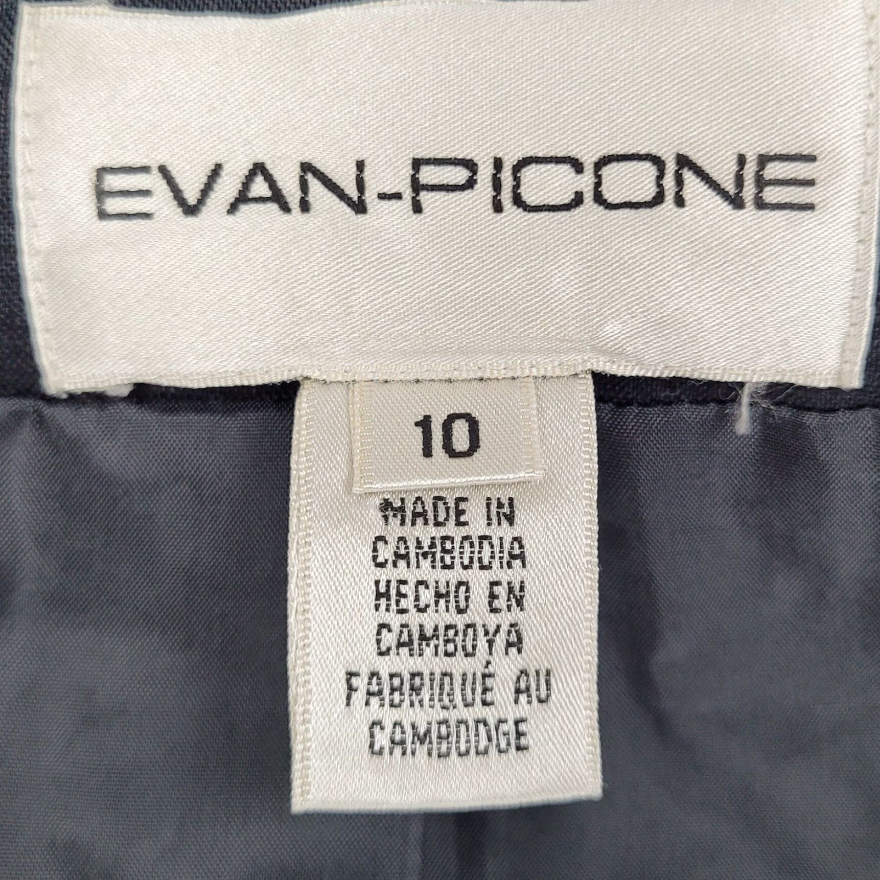 Evan Picone Evan Picone Blazer Women Dress 100% Linen Lightweight Notch Buttoned Black Size 10 Size L / US 10 / IT 46 - 3 Thumbnail