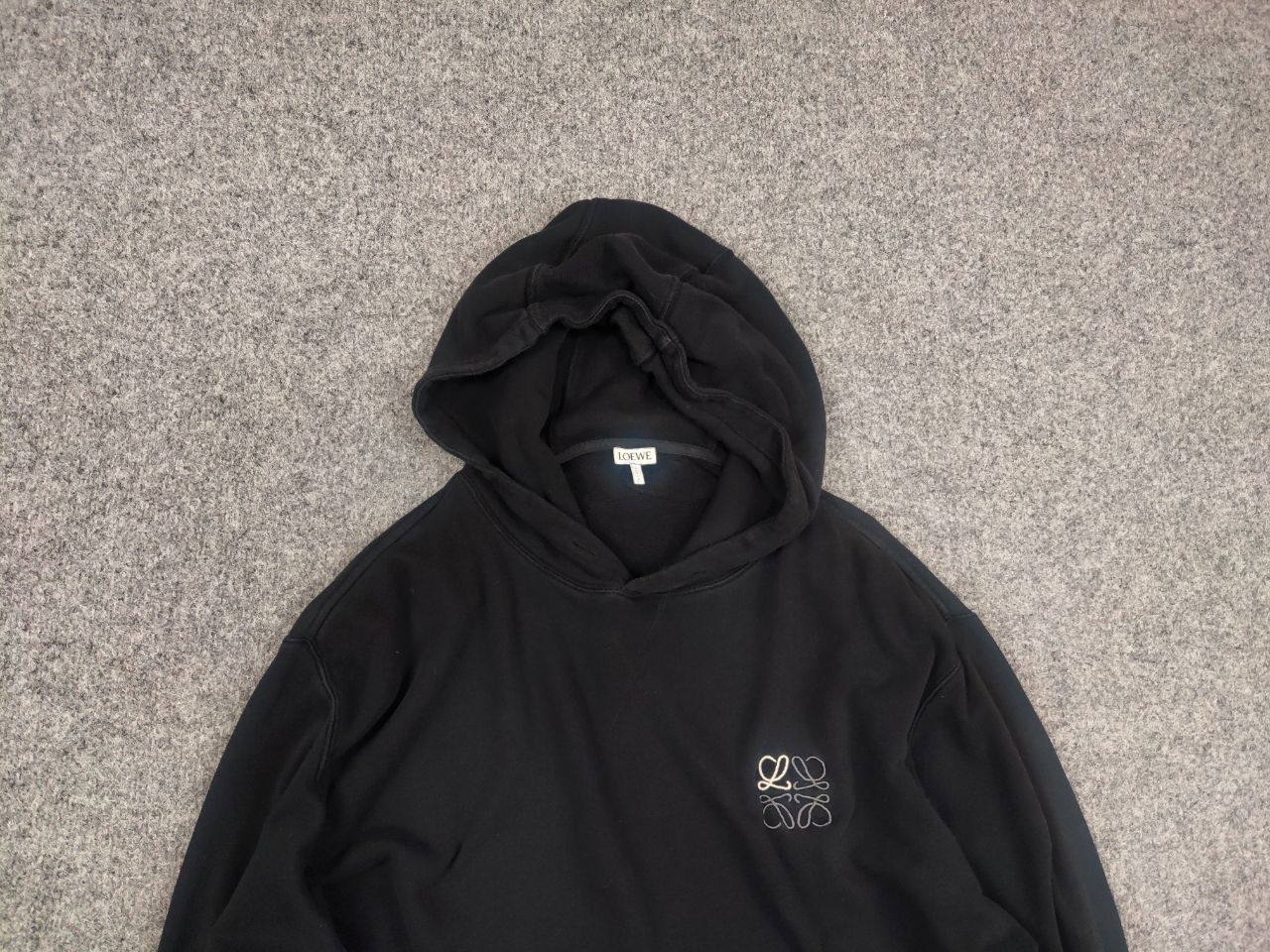 Loewe Loewe mini classic logo black oversized authentic hoodie Size US XL / EU 56 / 4 - 4 Thumbnail