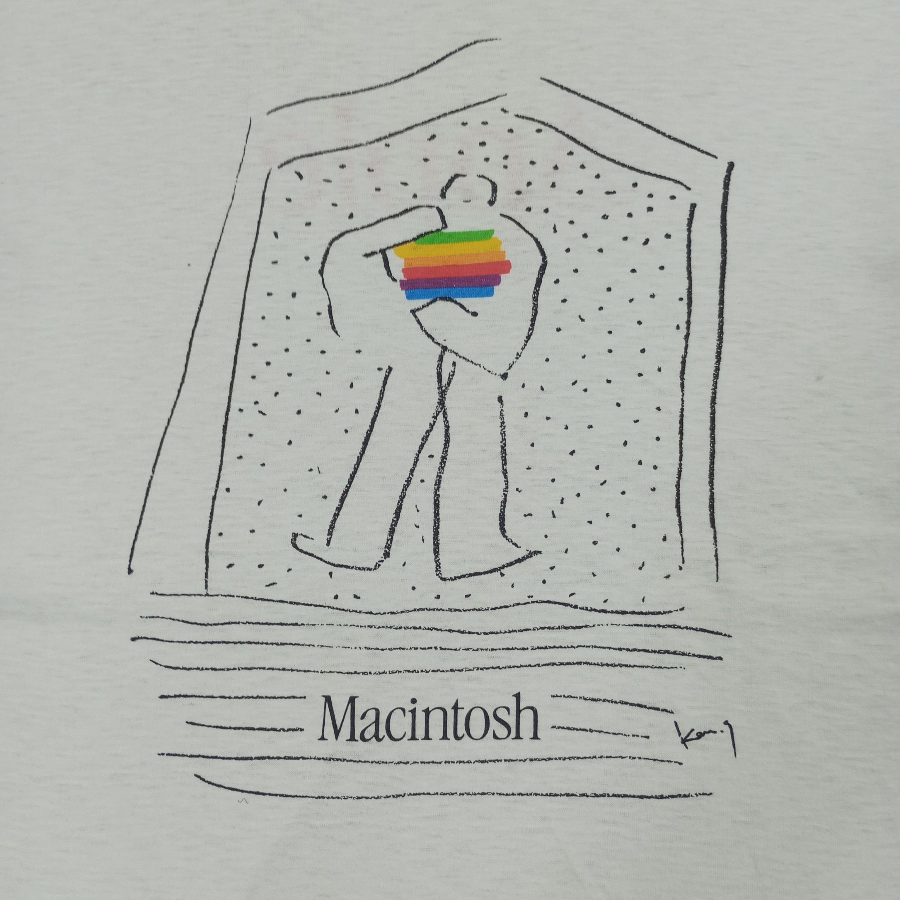 Apple × Vintage Apple Macintosh Promo Style Vintage Tshirt Size US M / EU 48-50 / 2 - 4 Thumbnail