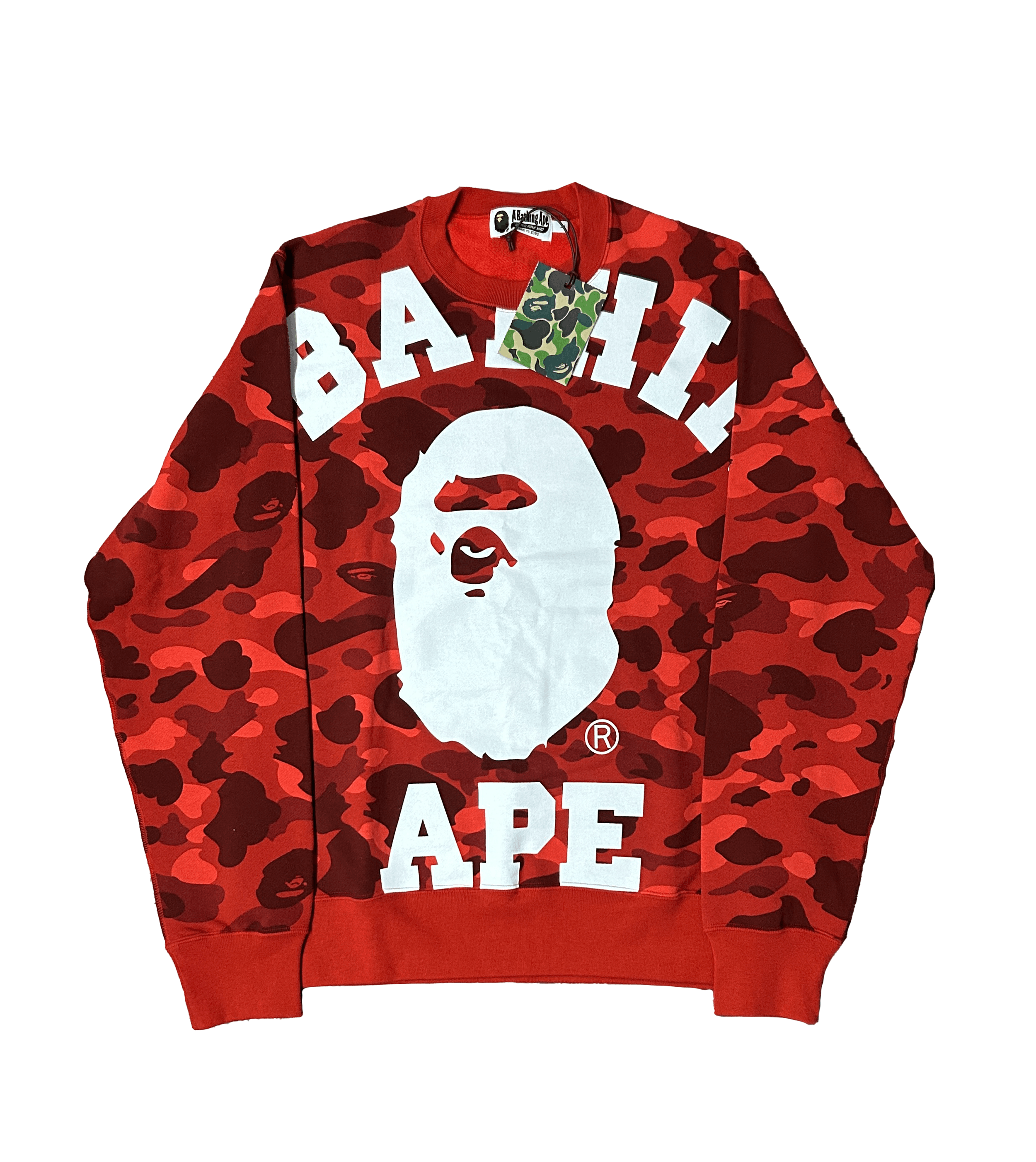 Color Camo Big College Crewneck