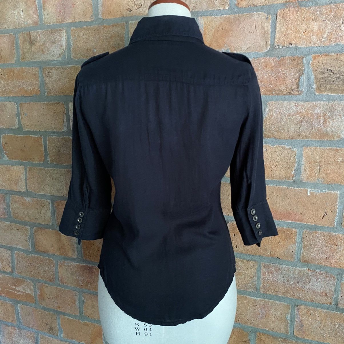 Japanese Brand G.O.A Vintage Black Shirt with Front Pockets Size M / US 6-8 / IT 42-44 - 18 Thumbnail