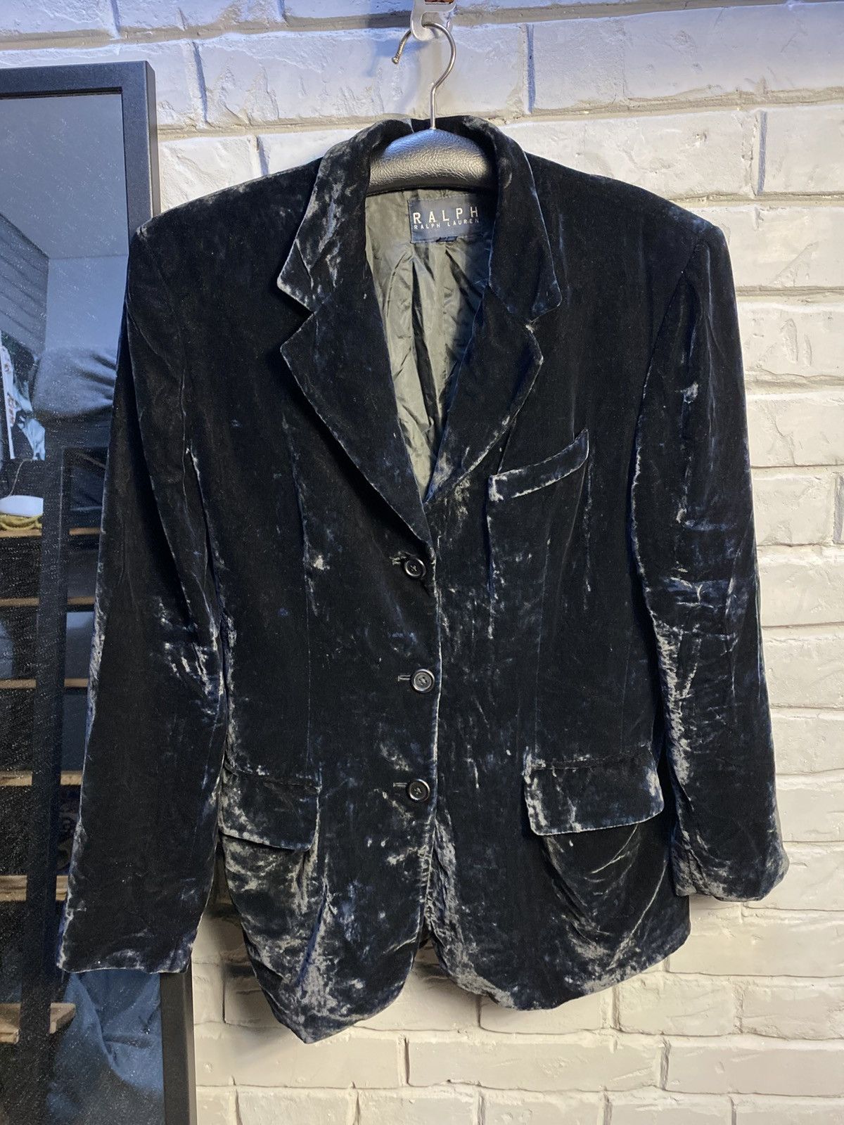 Ralph Lauren Vintage RALPH Ralph Lauren Velvet Blazer Women's 12 Rare 90s Size XL / US 12-14 / IT 48-50 - 3 Thumbnail