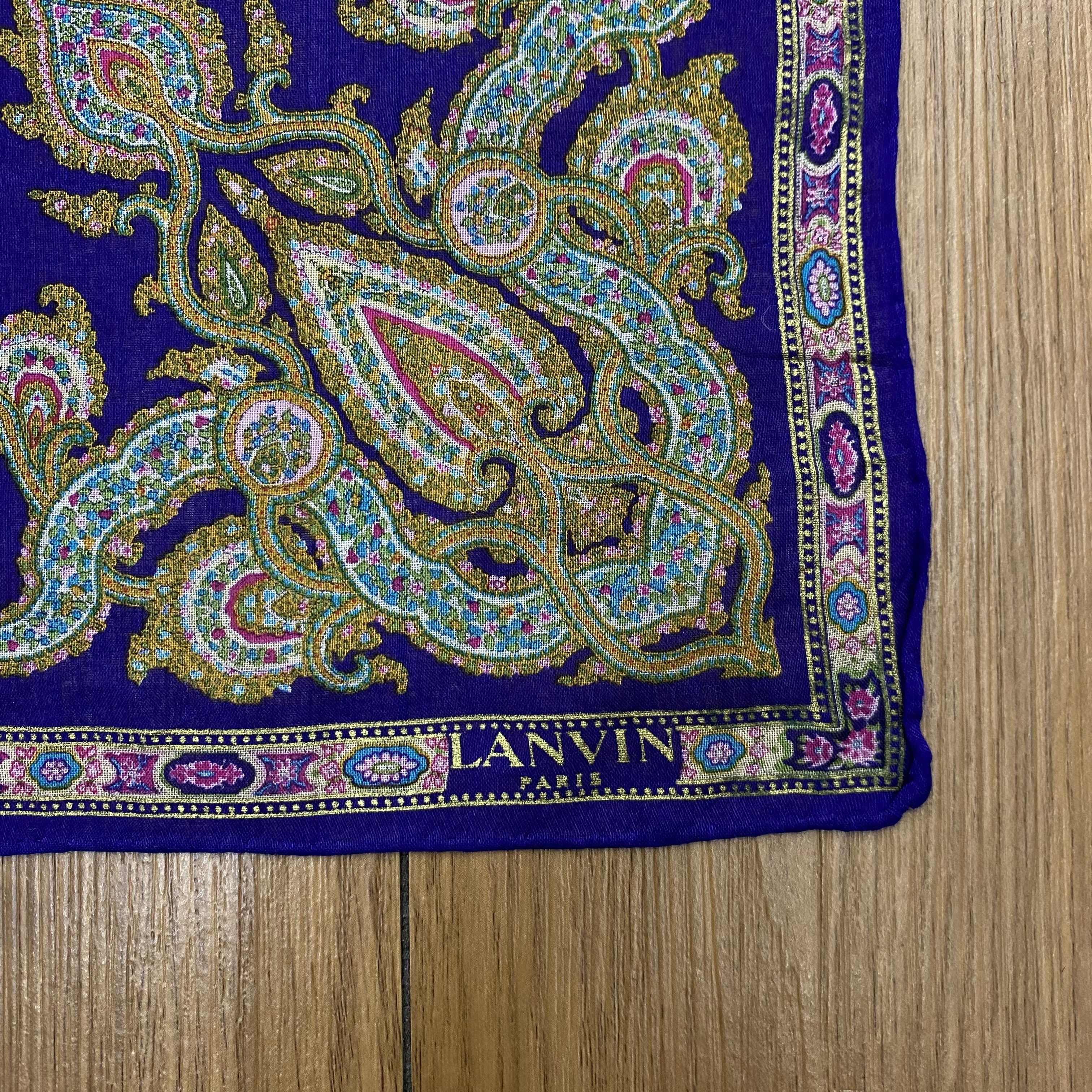 Lanvin Vintage Lanvin Handkerchief Neckerchief Bandana H100N Size ONE SIZE - 2 Thumbnail