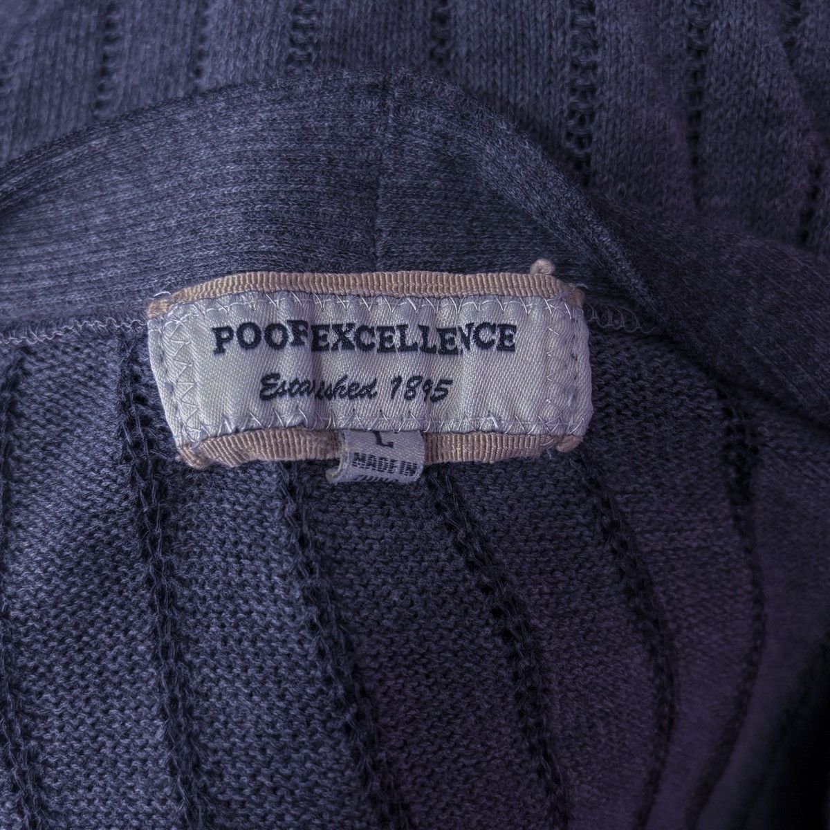 Other Poof Excellence Vintage Gray Button-Up Sweater Size L / US 10 / IT 46 - 5 Thumbnail