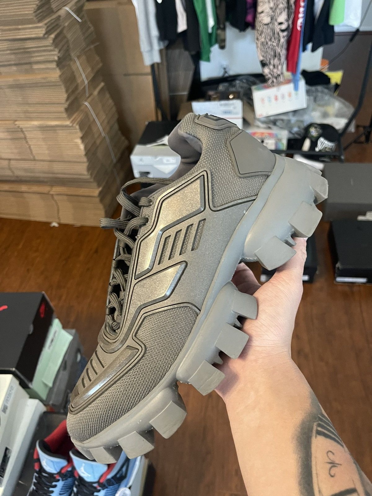 Prada Prada Cloudbusts Grey VERY CLEAN NO BOX 41EU/8US Size US 8 / EU 41 - 1 Thumbnail