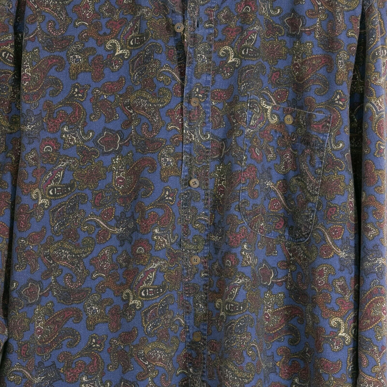 Bugle Boy × Vintage Vintage 90s Bugle Boy Paisley Button Up Shirt Large - Retro Size US L / EU 52-54 / 3 - 3 Thumbnail