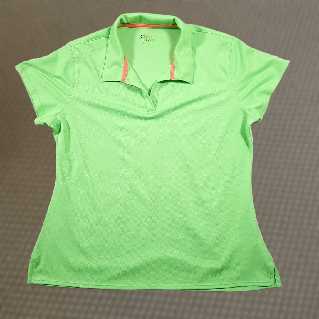 Vintage VINTAGE World Wide Sportsman Polo Shirt Womens 2XL Green V Neck Short Sleeve Fishing Shirt Mens? Size XXL / US 16-18 / IT 52-54 - 1 Thumbnail