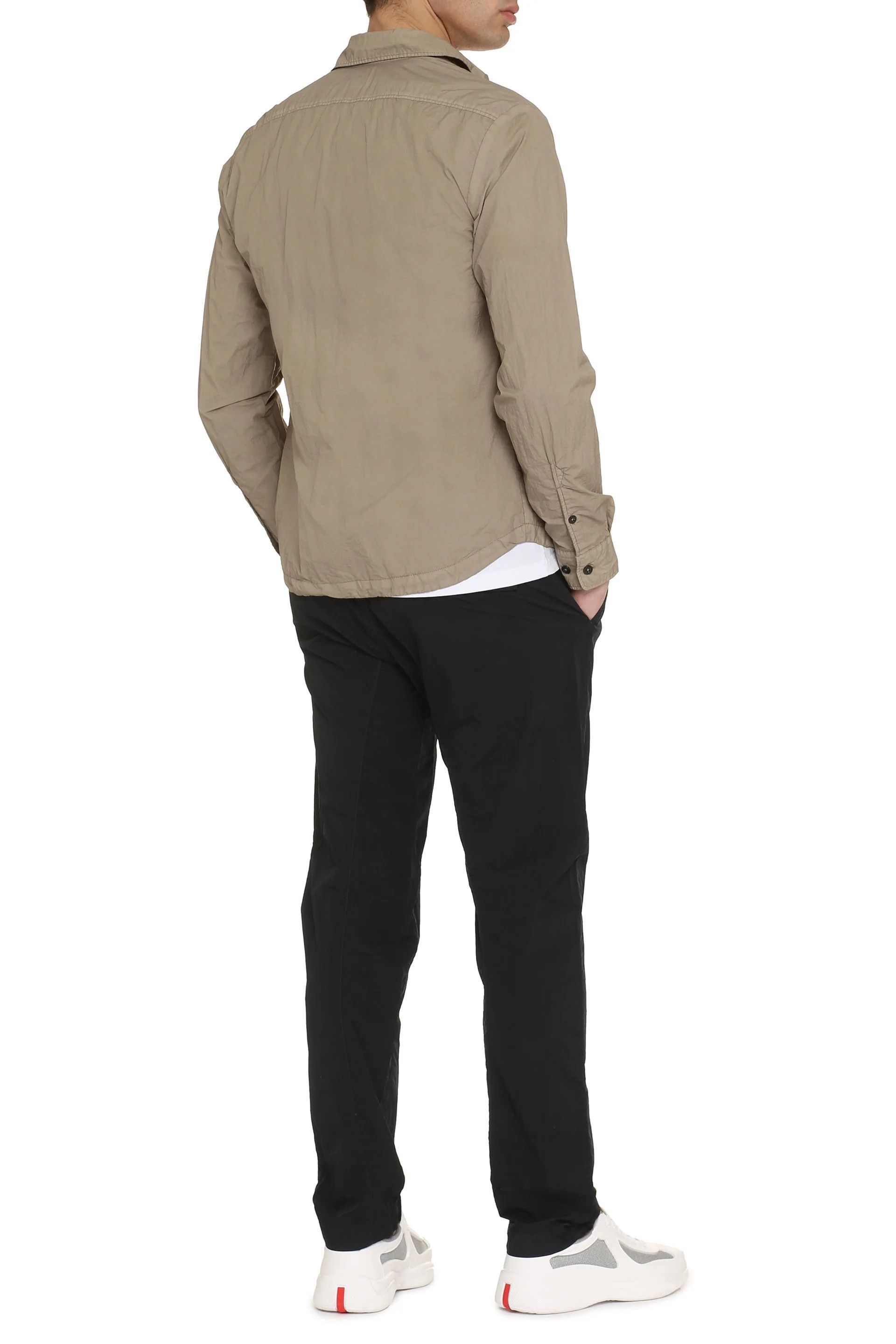 C.P. Company o1y1224 Logo Zipped Hooded Jacket in Beige Size US S / EU 44-46 / 1 - 5 Thumbnail