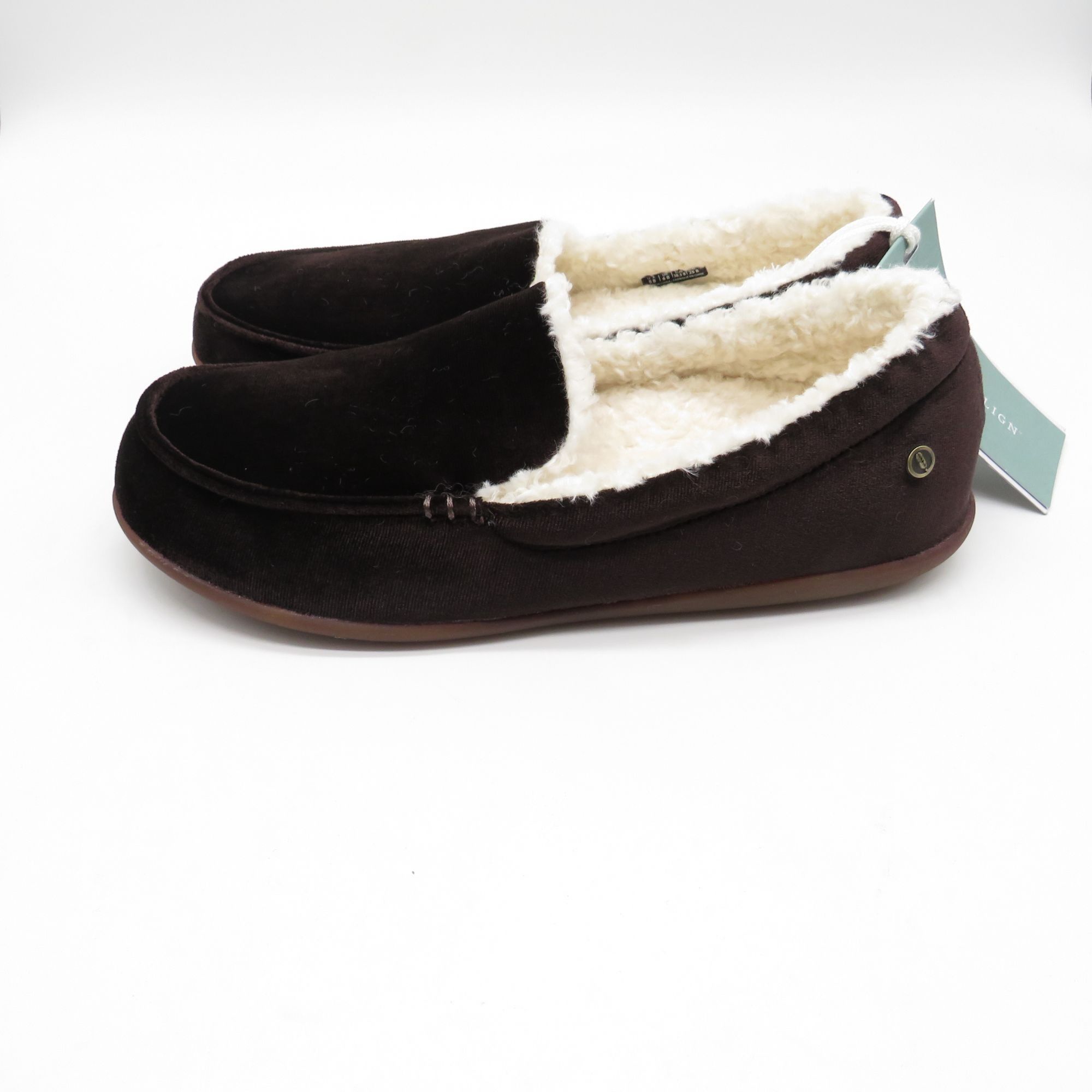 Other Waco Waverly Women's Velvet Moccasin Slippers Java Sherpa Li Size US 8 / IT 38 - 5 Thumbnail