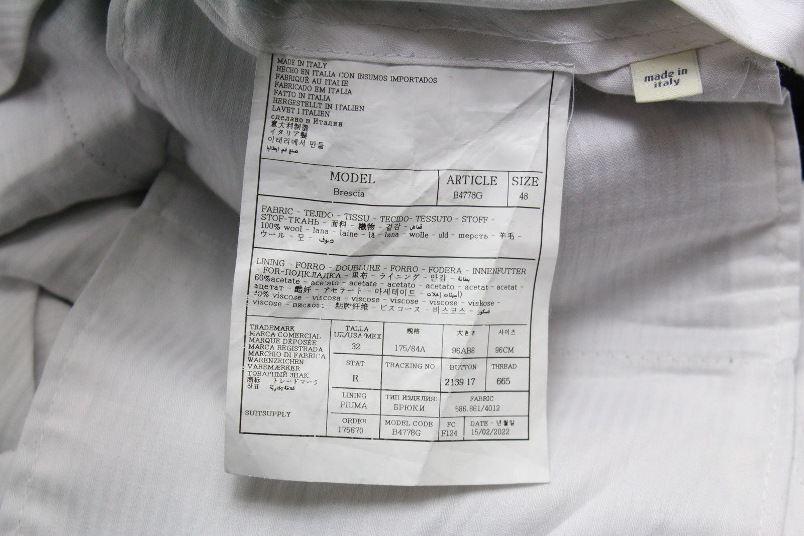 Suitsupply SUITSUPPLY Lazio Single Breasted Ferrara Suit Men's (EU) 48 Size 38R - 13 Thumbnail