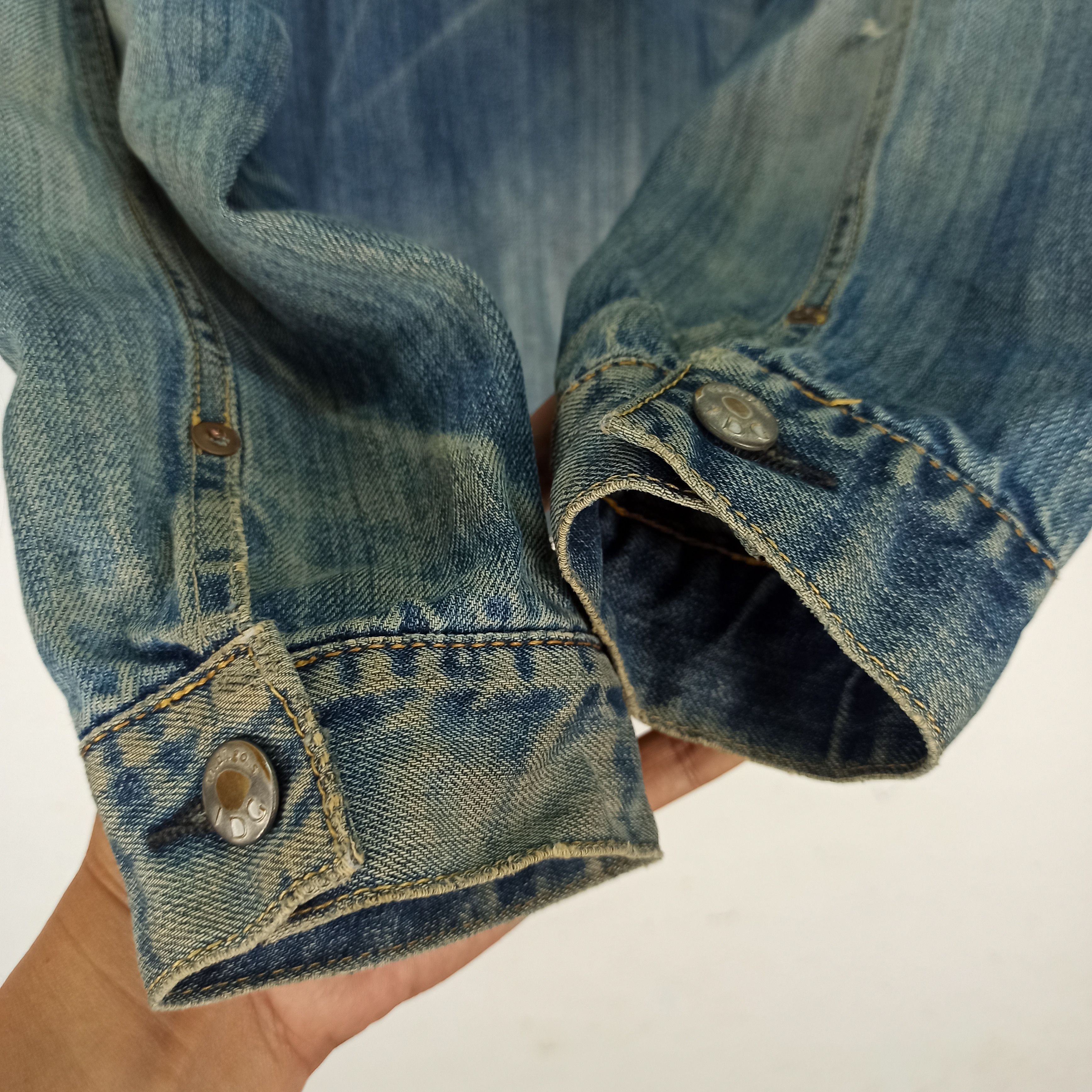 Indigo 🔥STEALS🔥 Rare Indigo Original Made Jacket Jeans Distressed Size US M / EU 48-50 / 2 - 8 Thumbnail