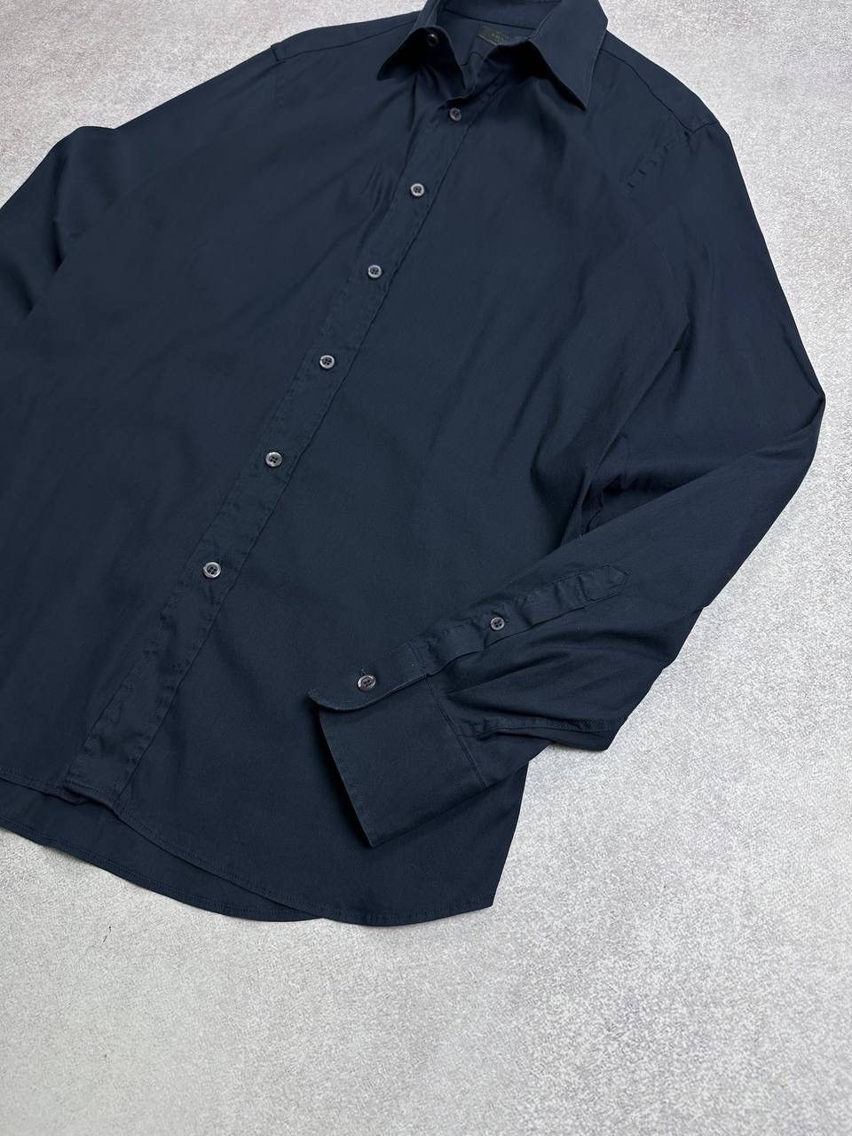 Prada Vintage Prada Luxury Navy Shirt Rare L Size US L / EU 52-54 / 3 - 4 Thumbnail