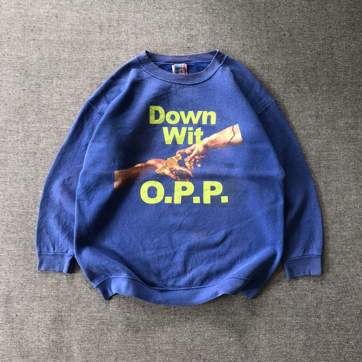 Vintage Down Wit "O.P.P" by Naughty by Nature Sweatshirt Size US M / EU 48-50 / 2 - 1 Thumbnail