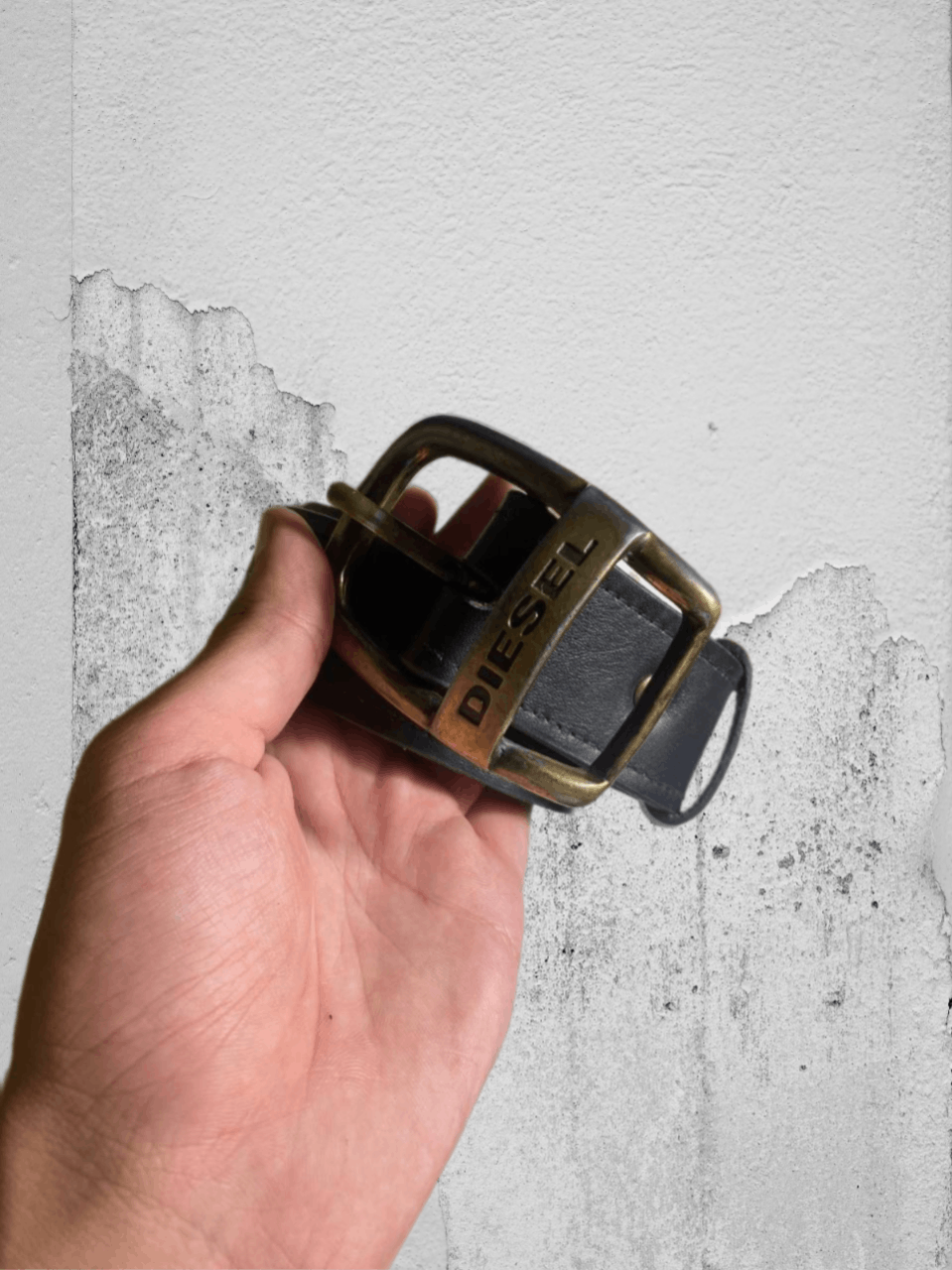 Diesel × Vintage Diesel Y2K vintage logo leather belt Size ONE SIZE - 1 Thumbnail