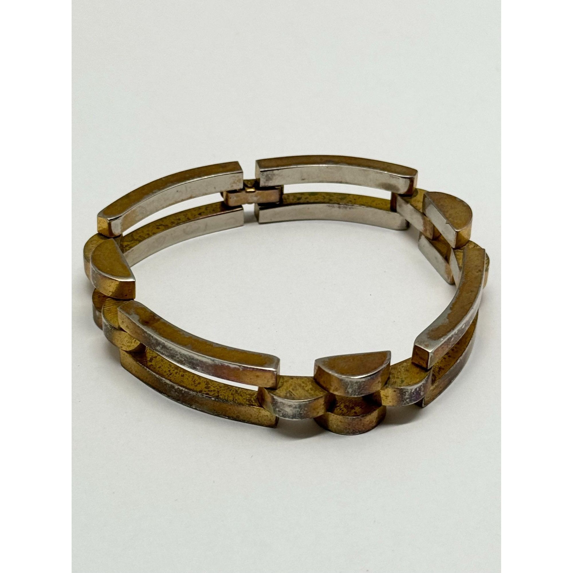 Vintage Vintage geometric gold bracelet Size ONE SIZE - 3 Thumbnail