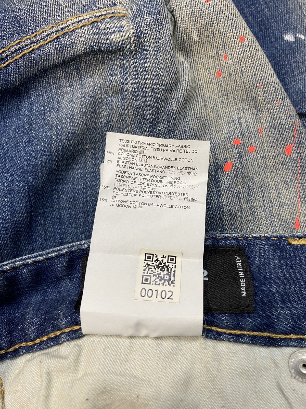 Dsquared2 Dsquared2 Italy Indigo Denim Jeans Double Knee Buttonfly Size US 31 - 12 Thumbnail