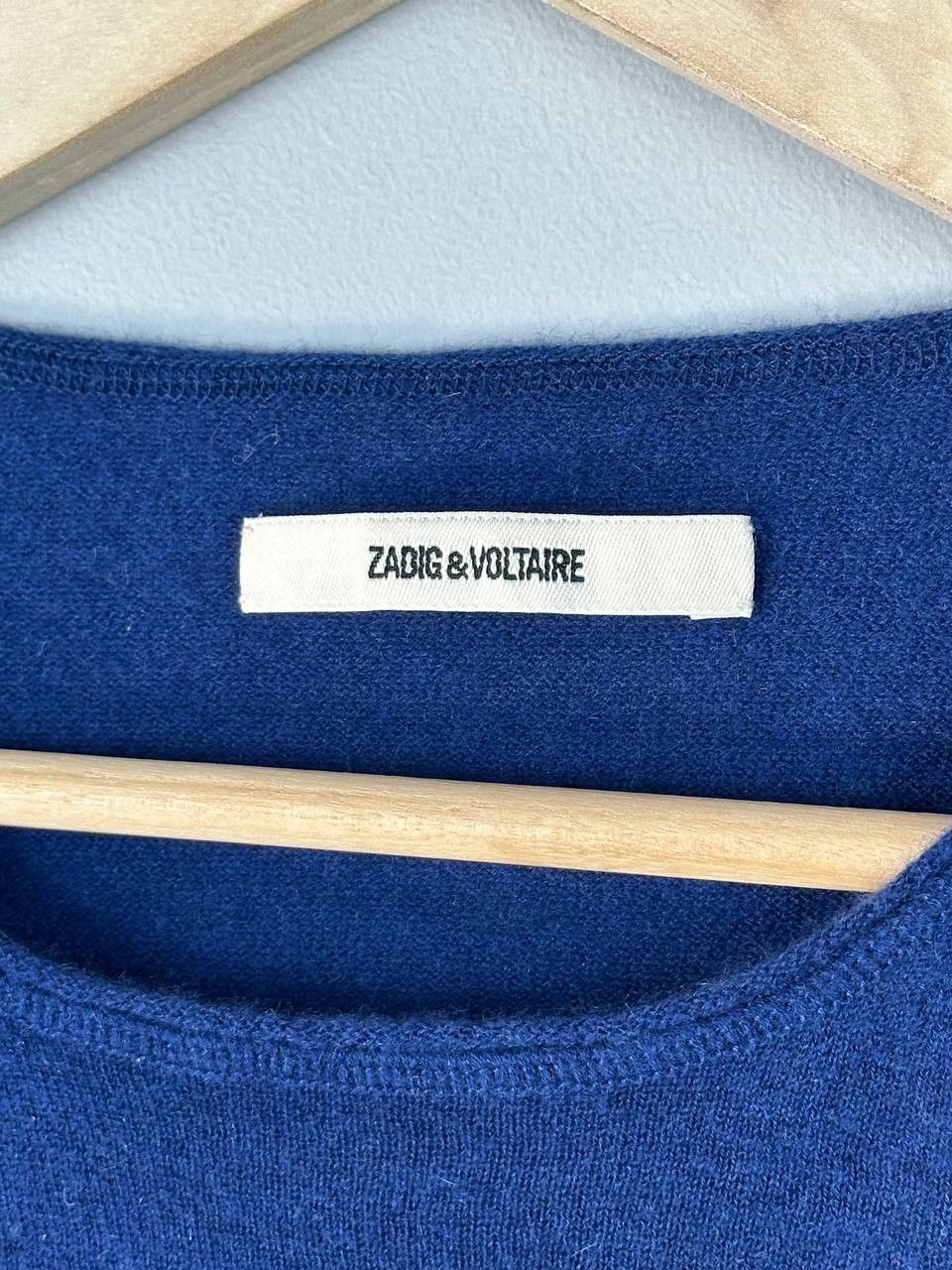 Zadig & Voltaire Zadig Voltaire Cashmere Crewneck Blue Sweater Size US S / EU 44-46 / 1 - 5 Thumbnail