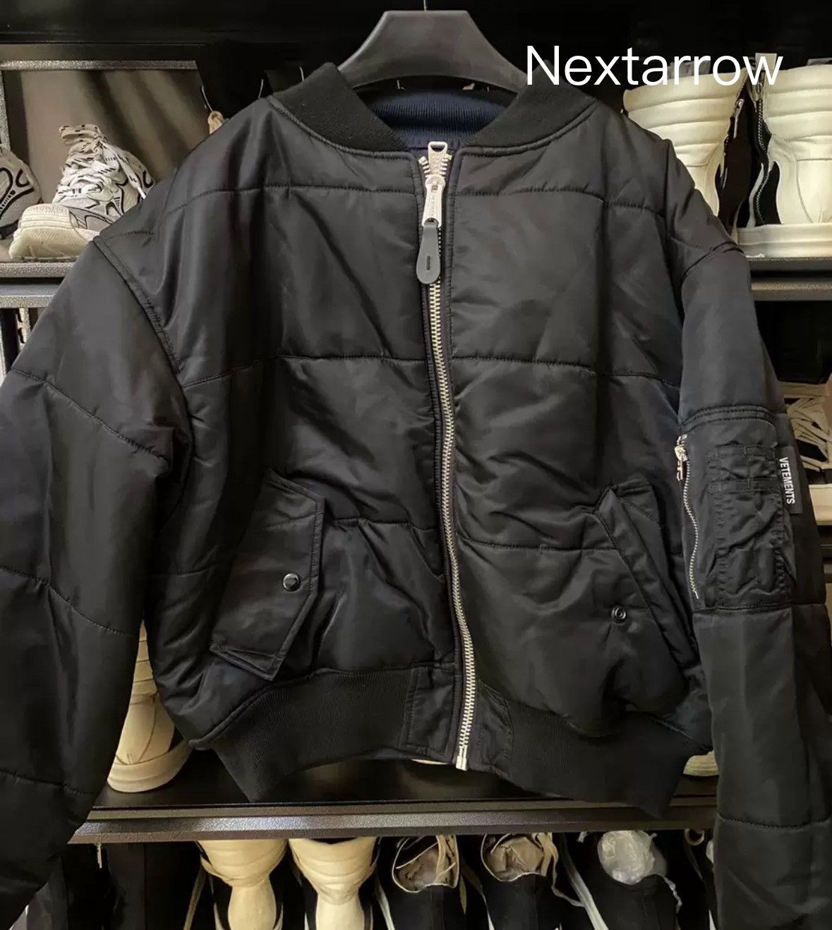 Vetements Vetements Alpha double-sided bomber manual cotton jacket Size US S / EU 44-46 / 1 - 1 Thumbnail