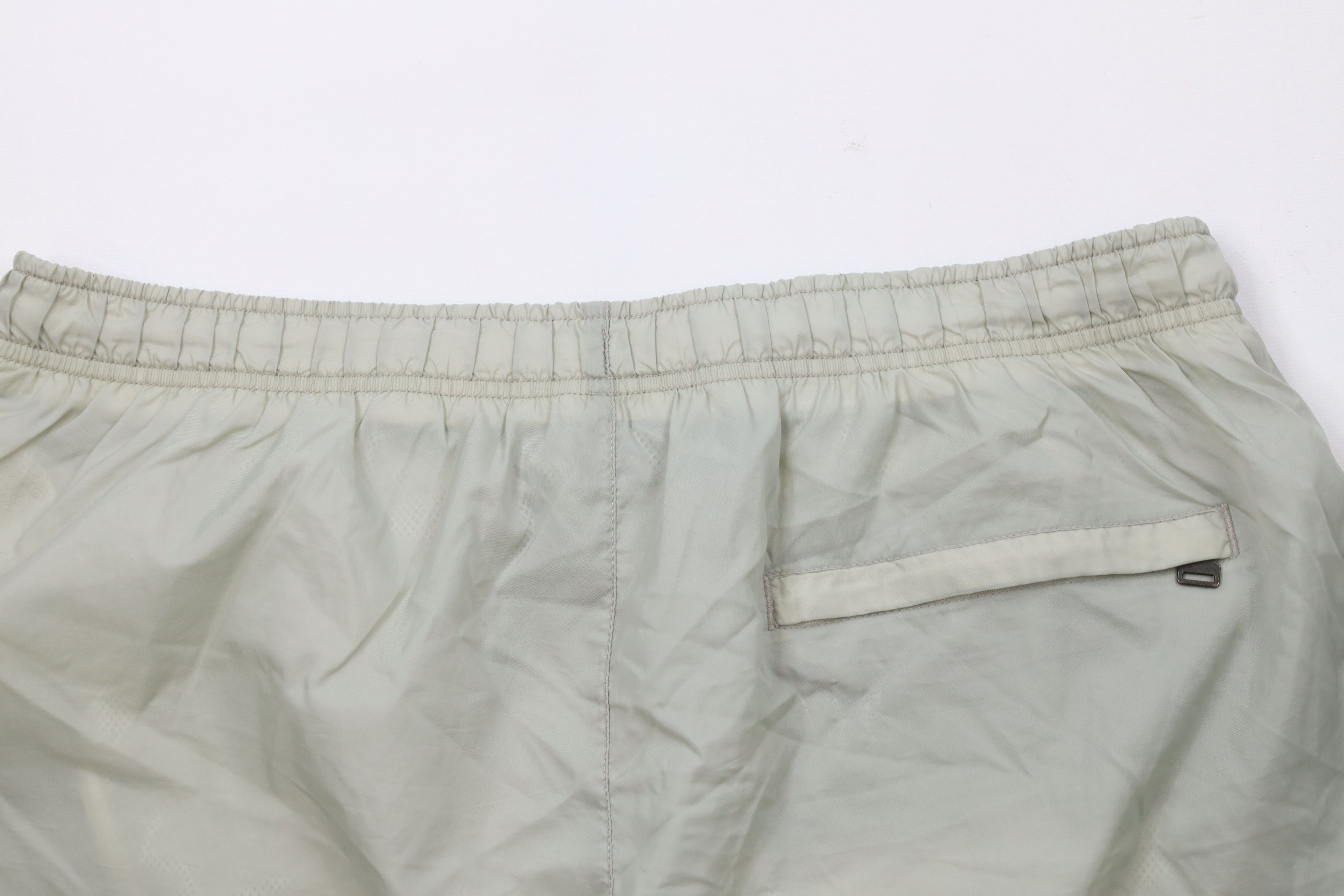 Nike × Vintage Vintage 90s Y2K Nike Mini Swoosh Lined Shorts Light Green Size US 34 / EU 50 - 10 Thumbnail