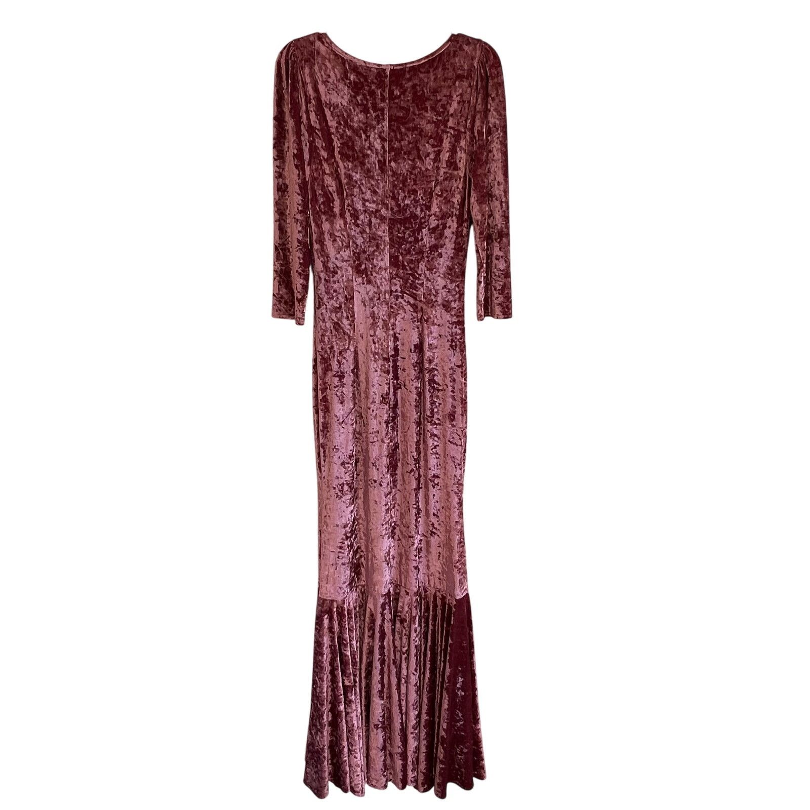 CAROLINE CONSTAS Caroline Constas Maxi velvet dress pink size S C6 Size S / US 4 / IT 40 - 3 Thumbnail