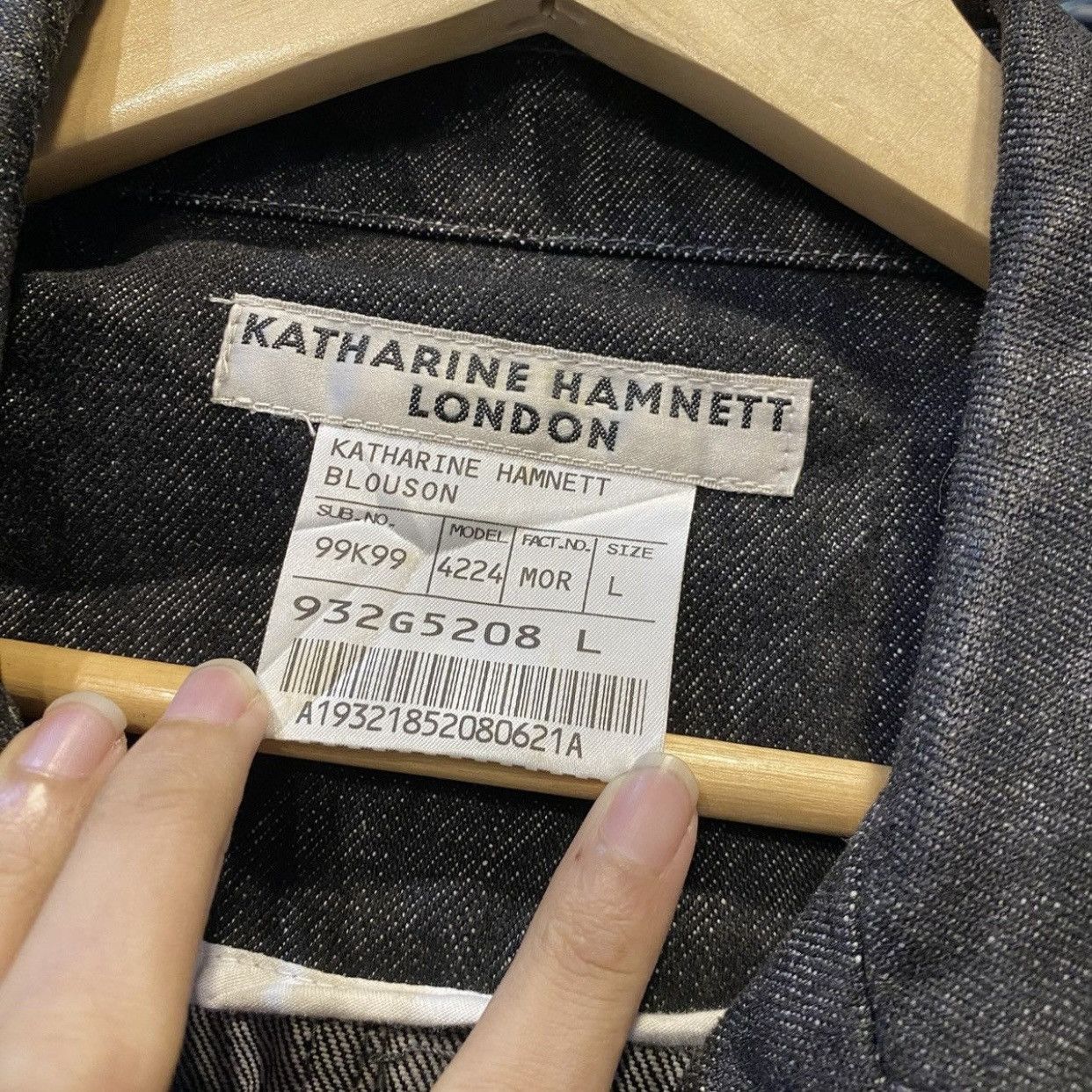 Katharine Hamnett London Katherine Hamnett Black Denim Blouson Jacket Size US L / EU 52-54 / 3 - 11 Thumbnail