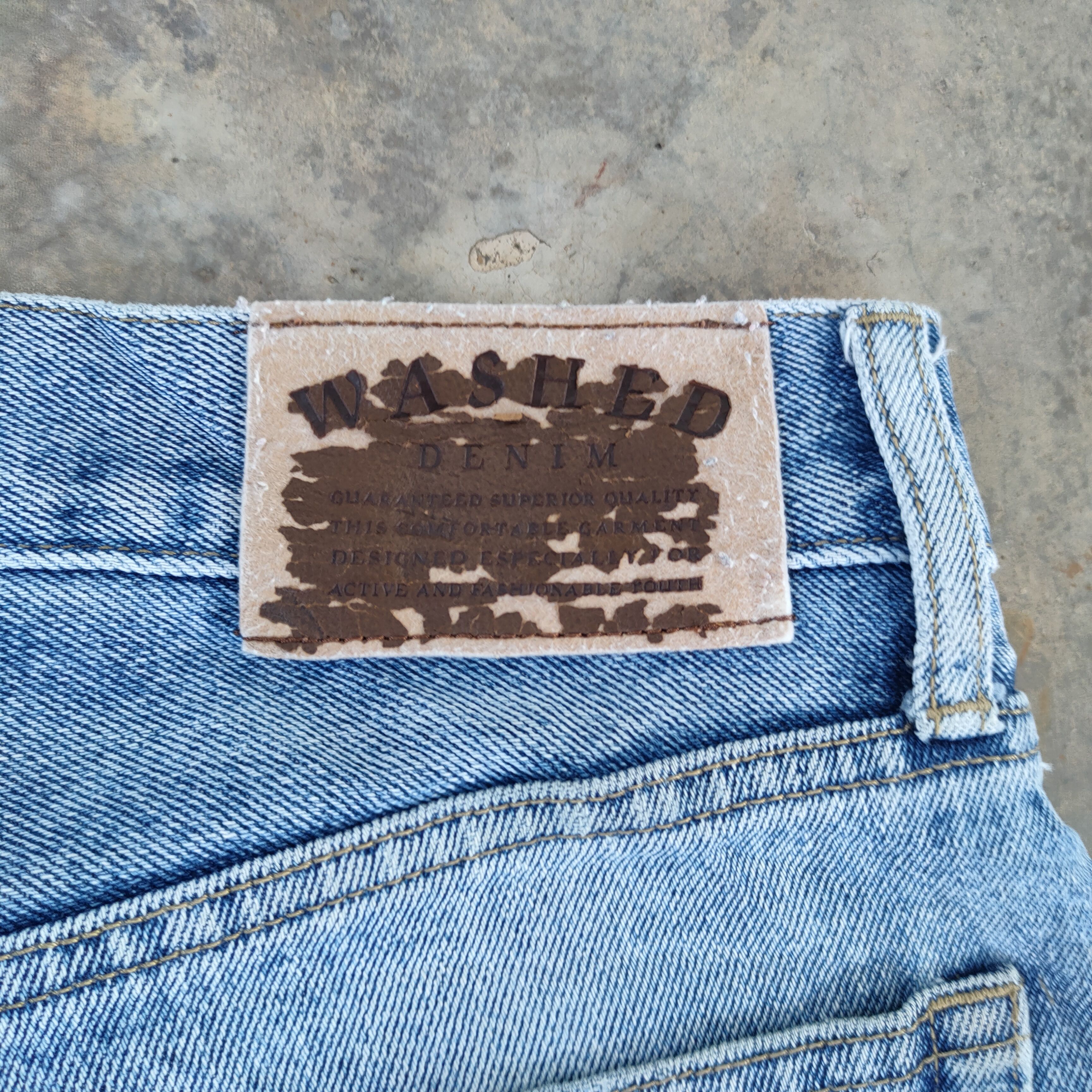 Japanese Brand W31 VINTAGE WASHED DENIM DISTRESSED FADED JEANS PANTS Size US 31 - 9 Thumbnail