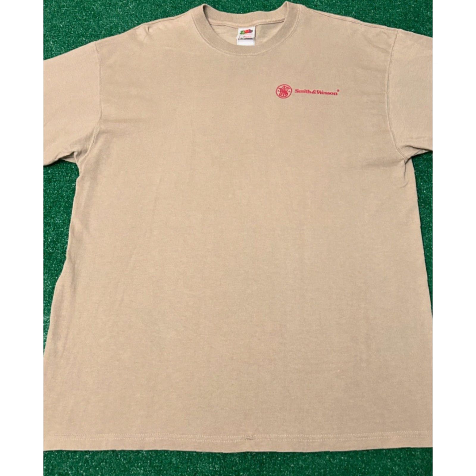 Vintage VINTAGE Smith & Wesson Promo T-Shirt Mens XL Beige 90s Status Symbol Biker Hip Hop Punk Grunge Outdoor VTG Shirt Mens XL Size US XL / EU 56 / 4 - 2 Thumbnail