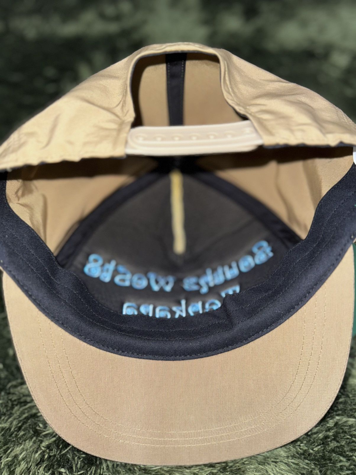 South2 West8 South2 west8 tenkara logo embroidery cap beige Size ONE SIZE - 3 Thumbnail