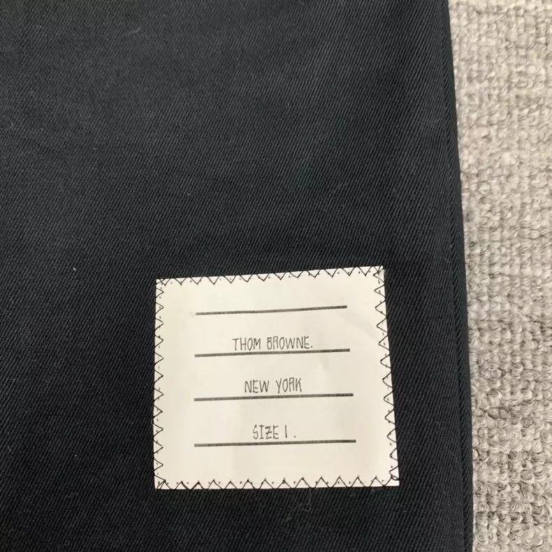 Thom Browne Thom browne Size1 Four-striped dark blue trousers Size US 29 - 6 Thumbnail