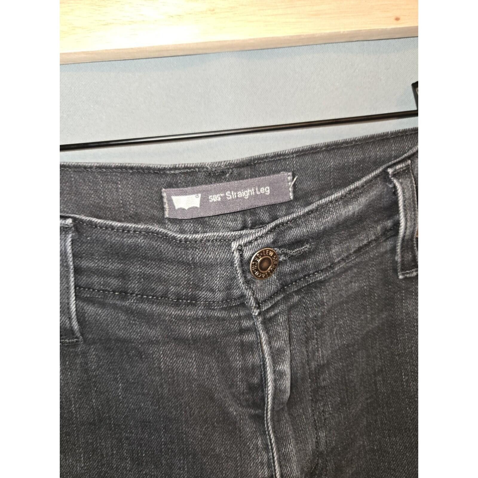 Levi's Levis 505 Straight Leg Jeans Womens 12M W31 L32 Size 31" - 3 Thumbnail