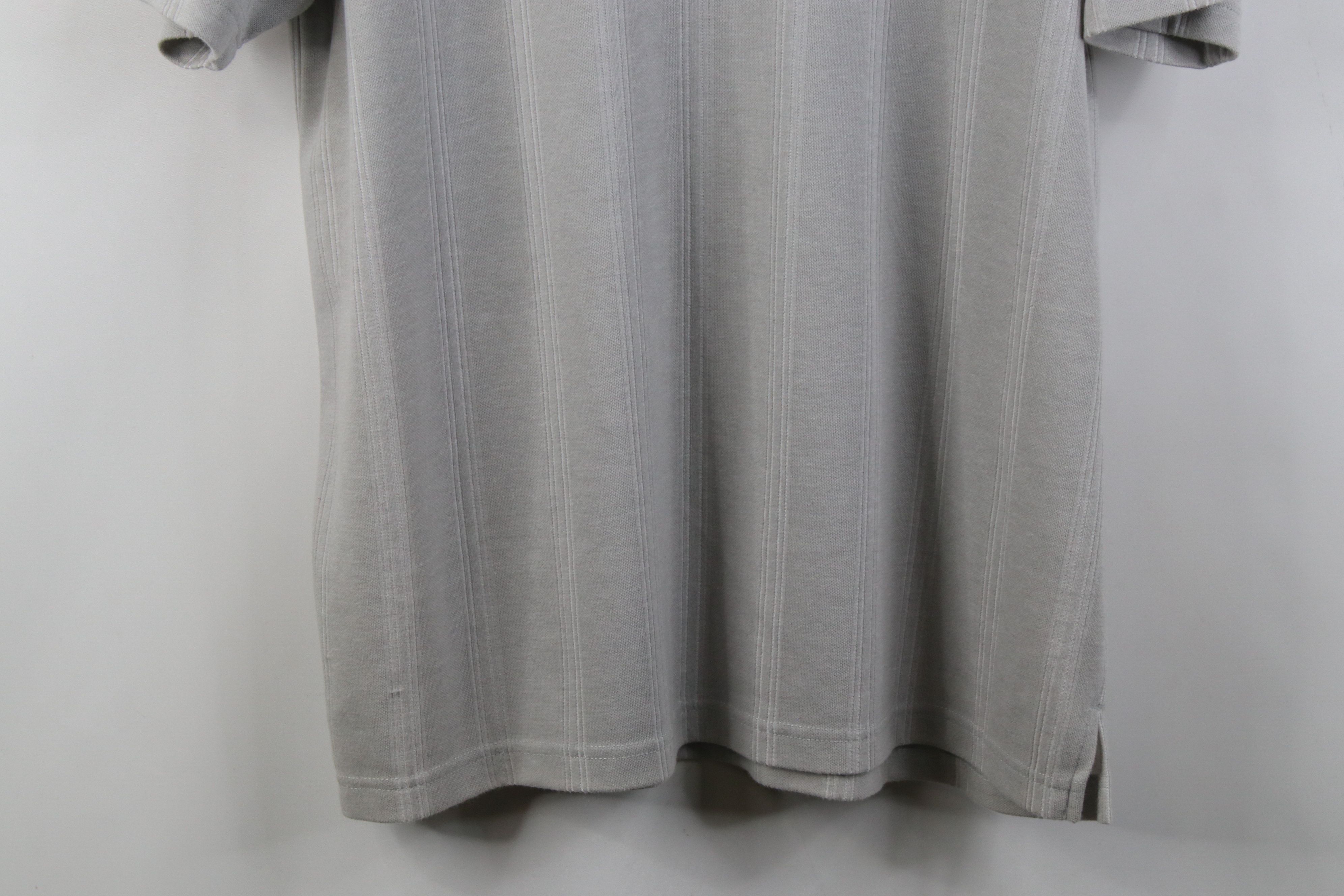 Vintage Vintage 90s Streetwear Knit Collared Golf Polo Shirt Gray Size US L / EU 52-54 / 3 - 10 Thumbnail