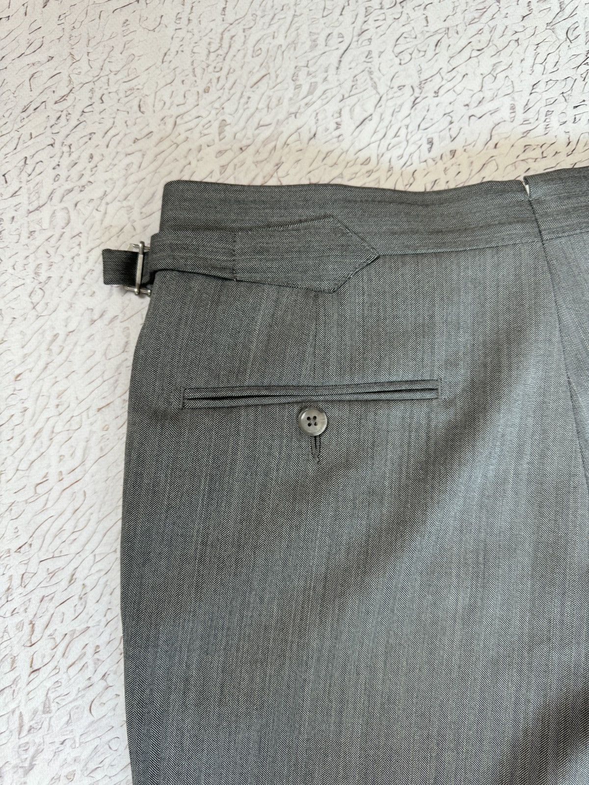 Suitsupply Suitsupply SOHO SA grey herringbone wool pants size 36/W30 Size 36R - 15 Thumbnail