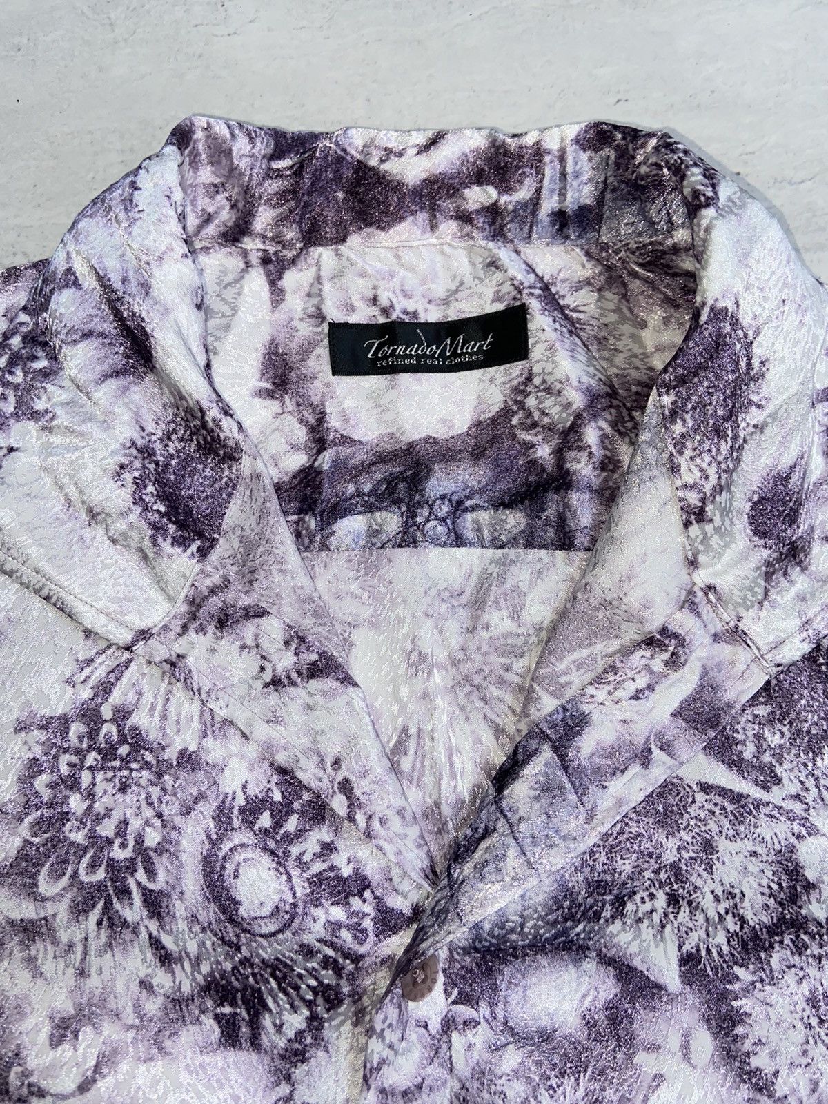 Japanese Brand × Tornado Mart TORNADO MART Tie Dye Floral Patterned Shirt Size US XS / EU 42 / 0 - 11 Thumbnail