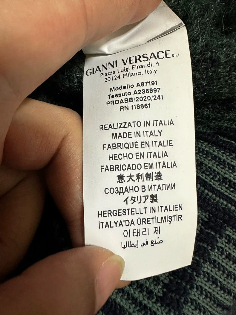 Versace Versace New jacquard knitted embroidered sweatshirt Size XL / US 12-14 / IT 48-50 - 8 Thumbnail
