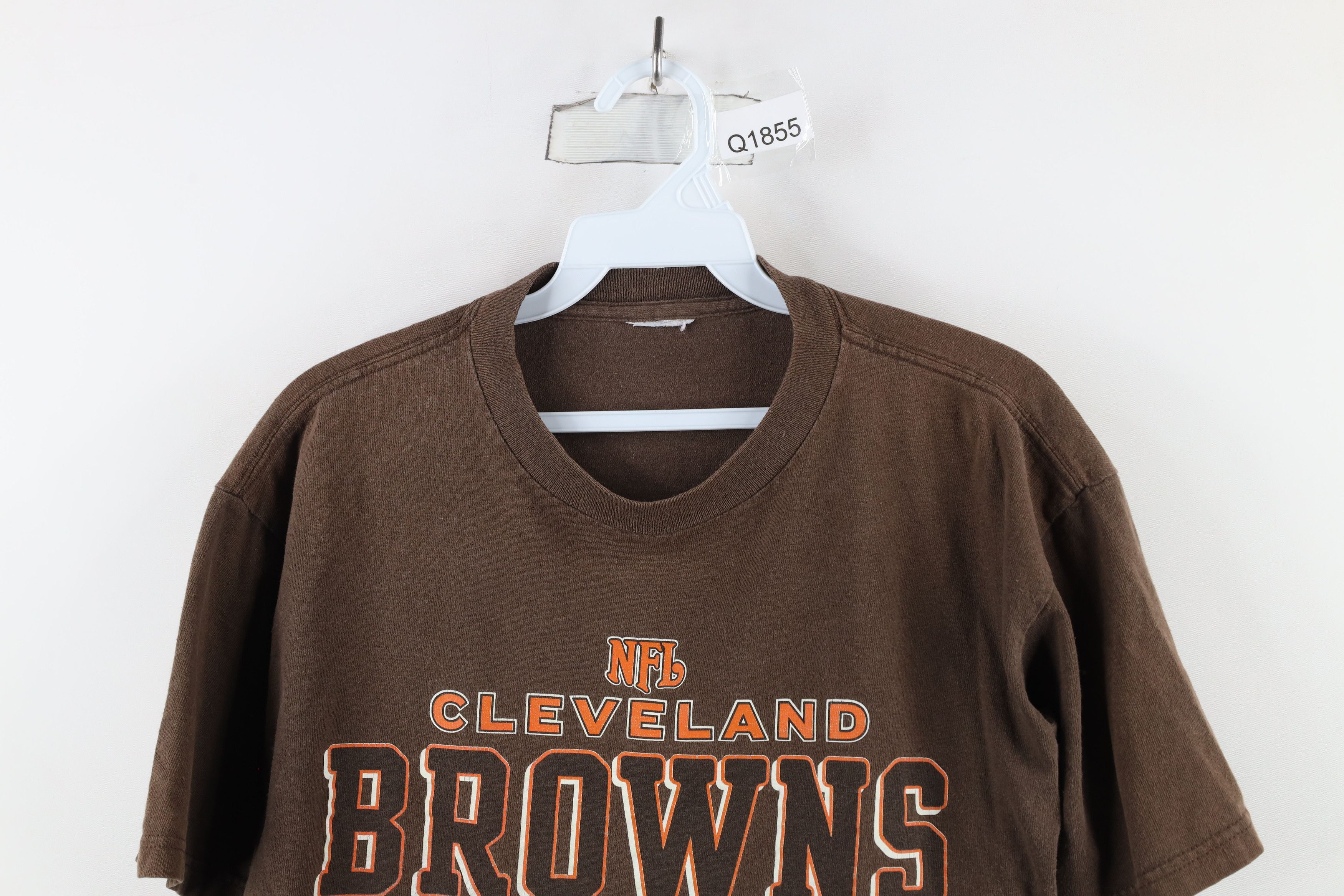 Vintage Vintage 90s Cropped Fit Cleveland Browns Football T-Shirt Size M / US 6-8 / IT 42-44 - 2 Thumbnail